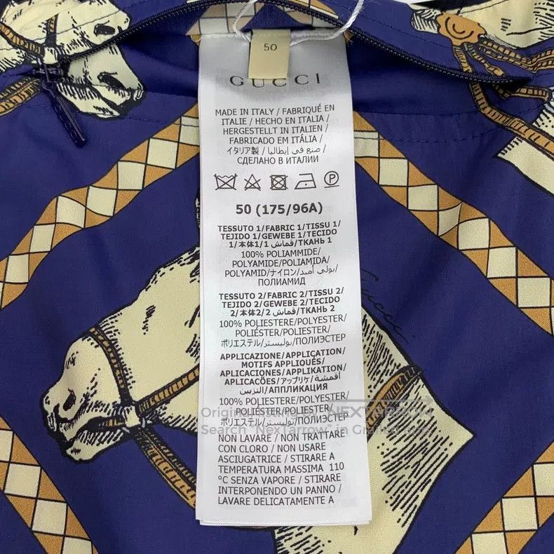 Gucci Gucci Colour-block horse head full-print hooded drawstring Size US L / EU 52-54 / 3 - 6 Thumbnail
