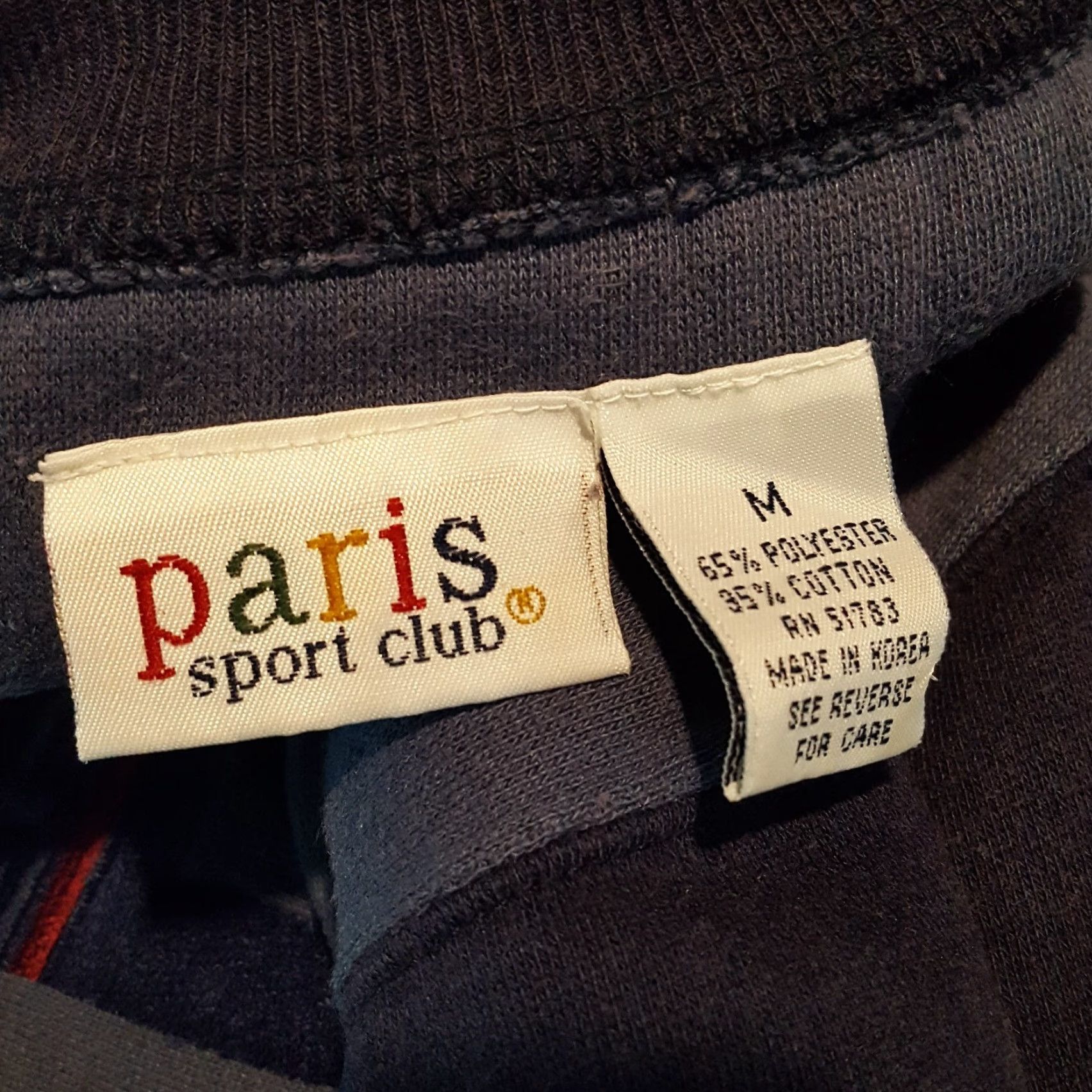 Vintage VINTAGE Paris Sport Club Sweatshirt Shirt Mens M Blue Pullover Crewneck Boxy 90s Y2K College Sports Urban Fashion Size US M / EU 48-50 / 2 - 6 Thumbnail