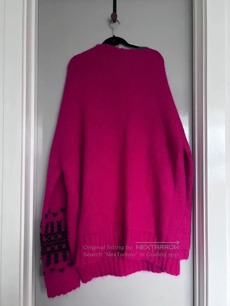 Raf Simons Raf Simons 2022 Knit Sweater in Pink. Size US XL / EU 56 / 4 - 2 Thumbnail