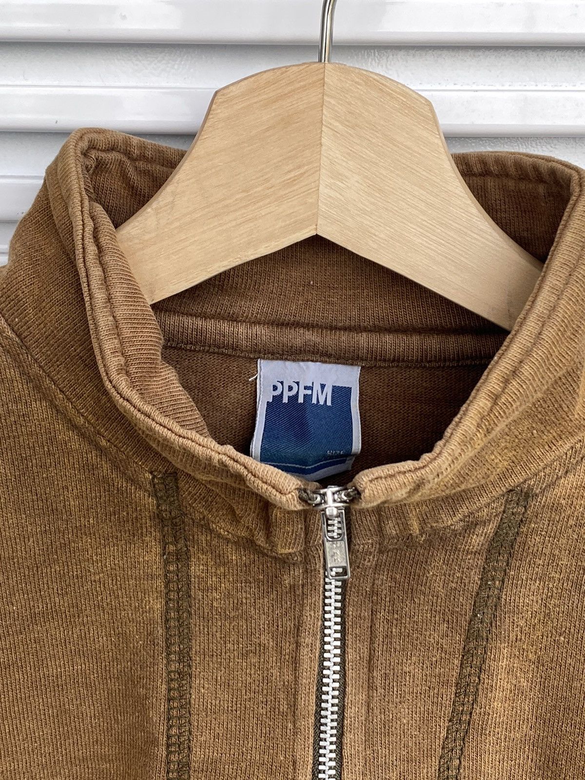 Japanese Brand Vintage PPFM Half Zipper Brown Sweater / Travis Flacko Scott Size US M / EU 48-50 / 2 - 4 Thumbnail