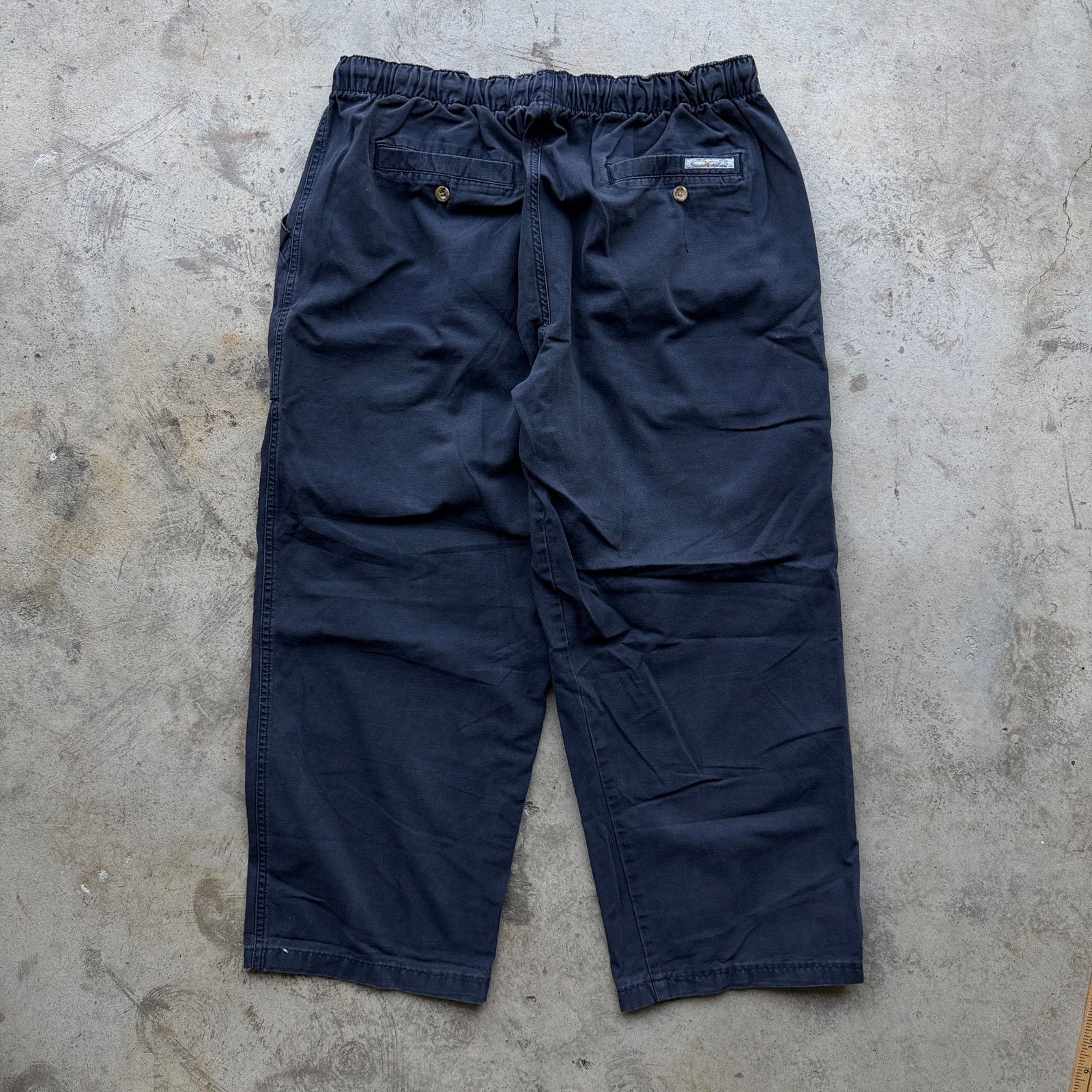 Ocean Pacific Vintage 90s OP Elastic Waist Carpenter Pants XL Navy Skater Size US 36 / EU 52 - 5 Thumbnail