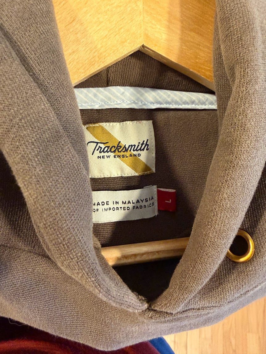 Tracksmith New England Tracksmith Brown Trackhouse Hoodie - Size L Size US L / EU 52-54 / 3 - 5 Thumbnail