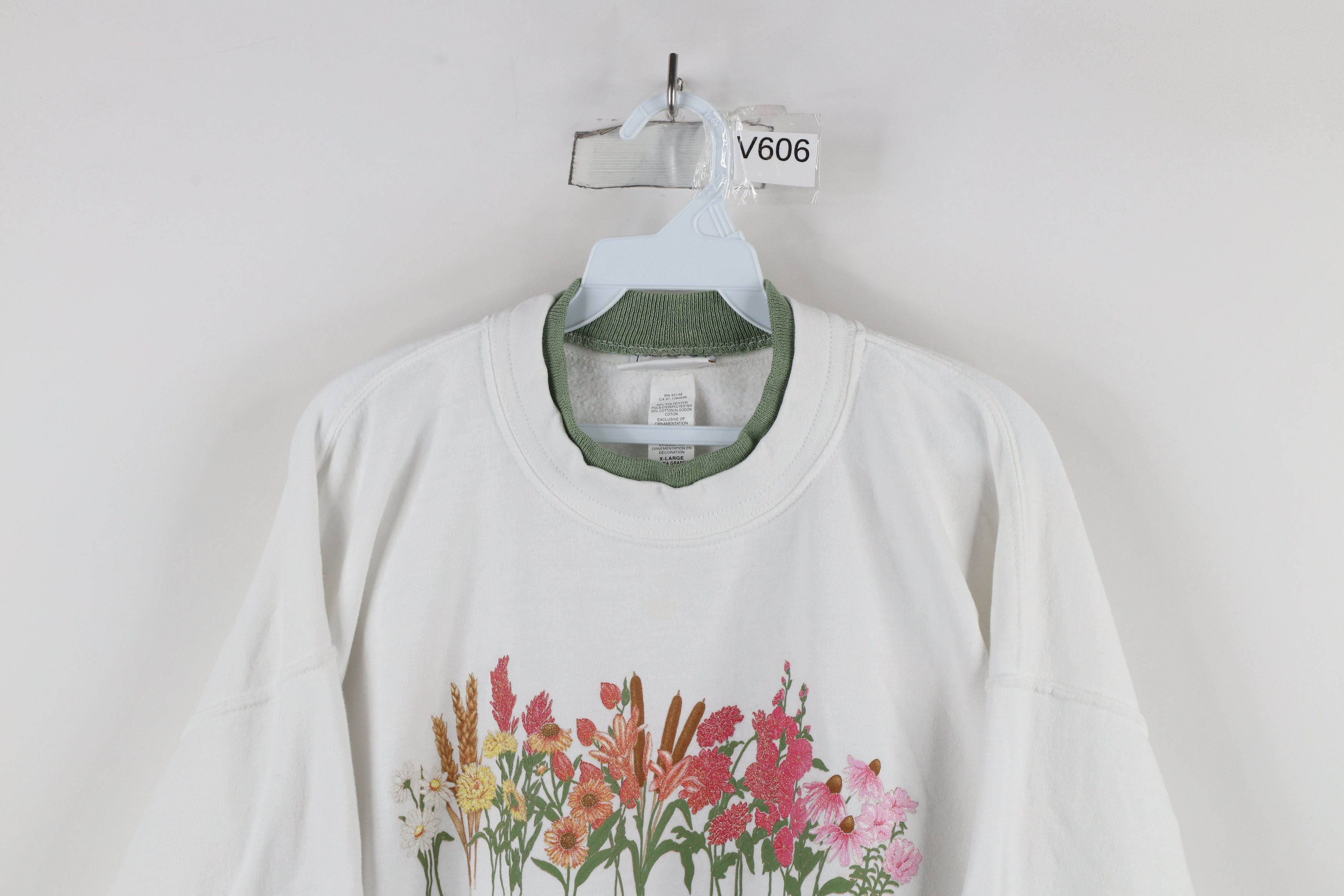 Vintage Vintage 90s Streetwear Primitive Flower Layered Sweatshirt Size XL / US 12-14 / IT 48-50 - 2 Thumbnail