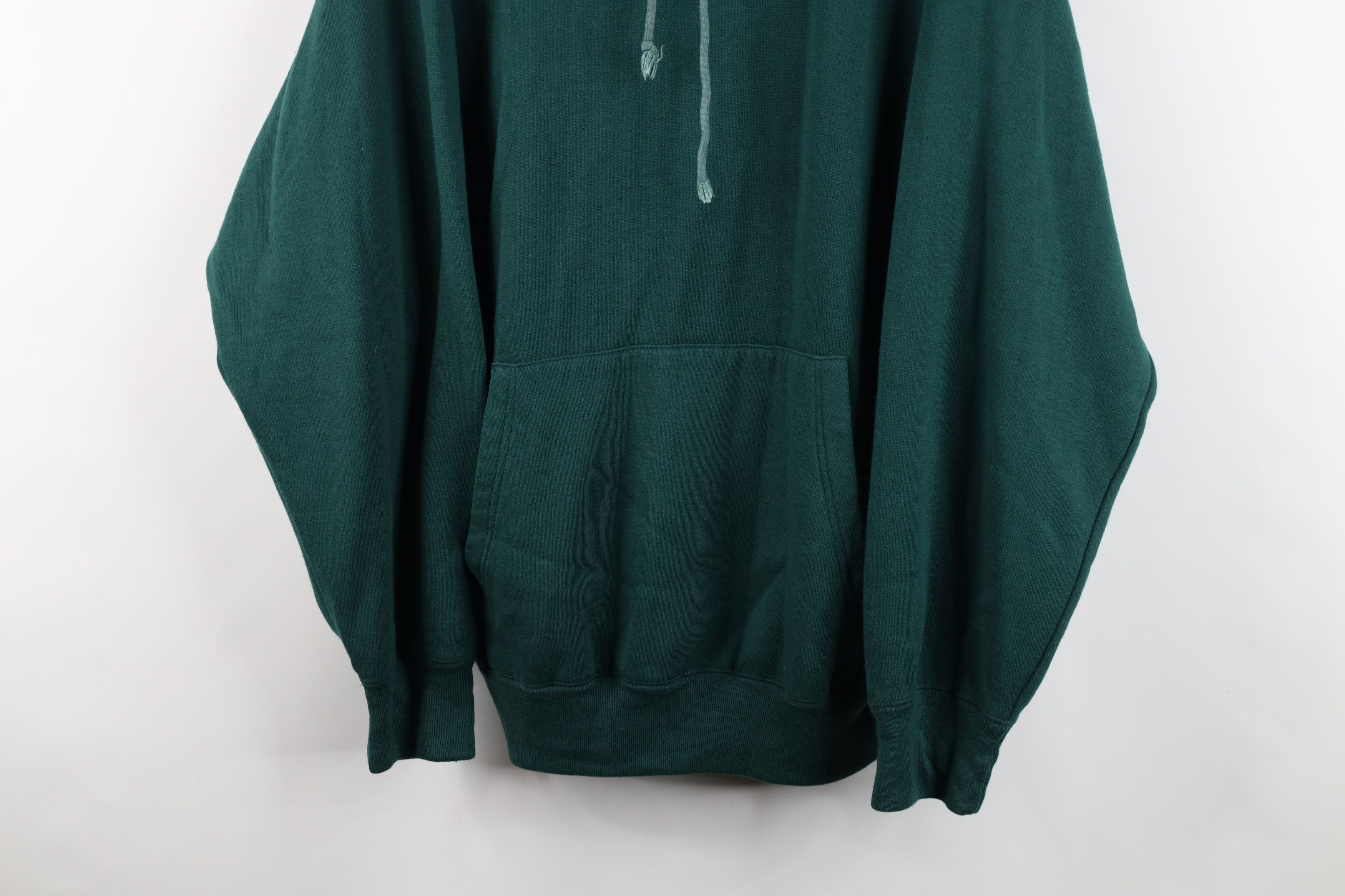 Vintage Vintage 90s Streetwear Baggy Fit Hoodie Sweatshirt Green Size US M / EU 48-50 / 2 - 3 Thumbnail