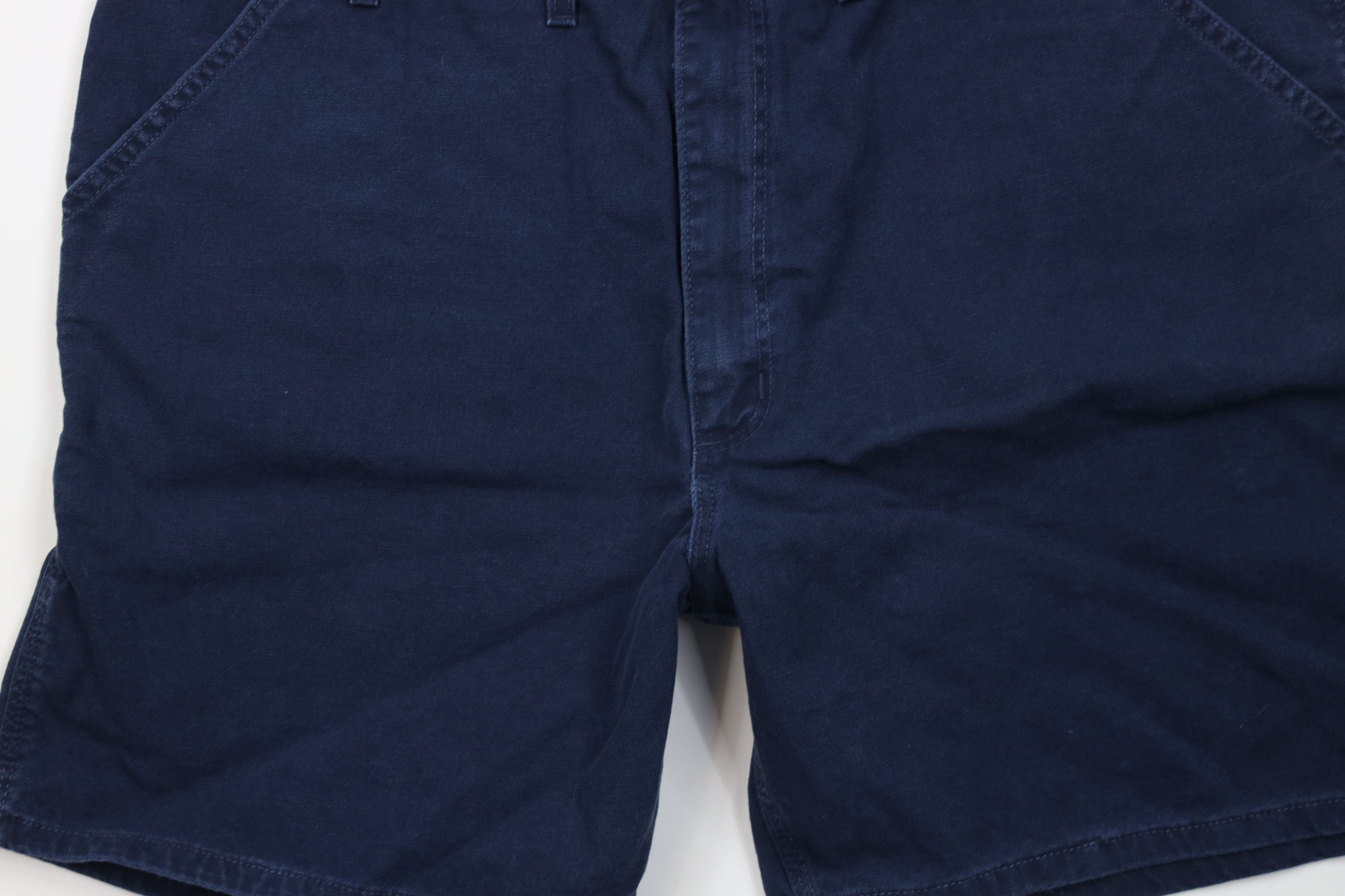 Carhartt Vintage 90s Carhartt Knee Canvas Dungaree Shorts Blue USA Size US 42 / EU 58 - 3 Thumbnail