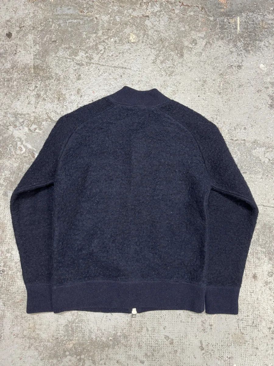 Our Legacy AW2015 Our Legacy Wool Shaggy Navy Zip-Up Sweater Size US M / EU 48-50 / 2 - 2 Thumbnail