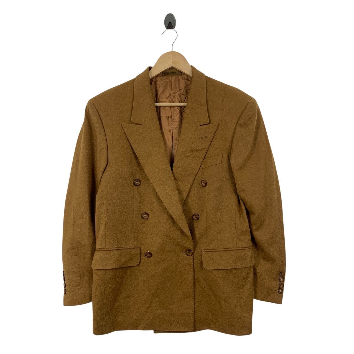 Burberry Vintage BURBERRYS LONDON Plain Wool Gold Coat Size US M / EU 48-50 / 2 - 1 Thumbnail