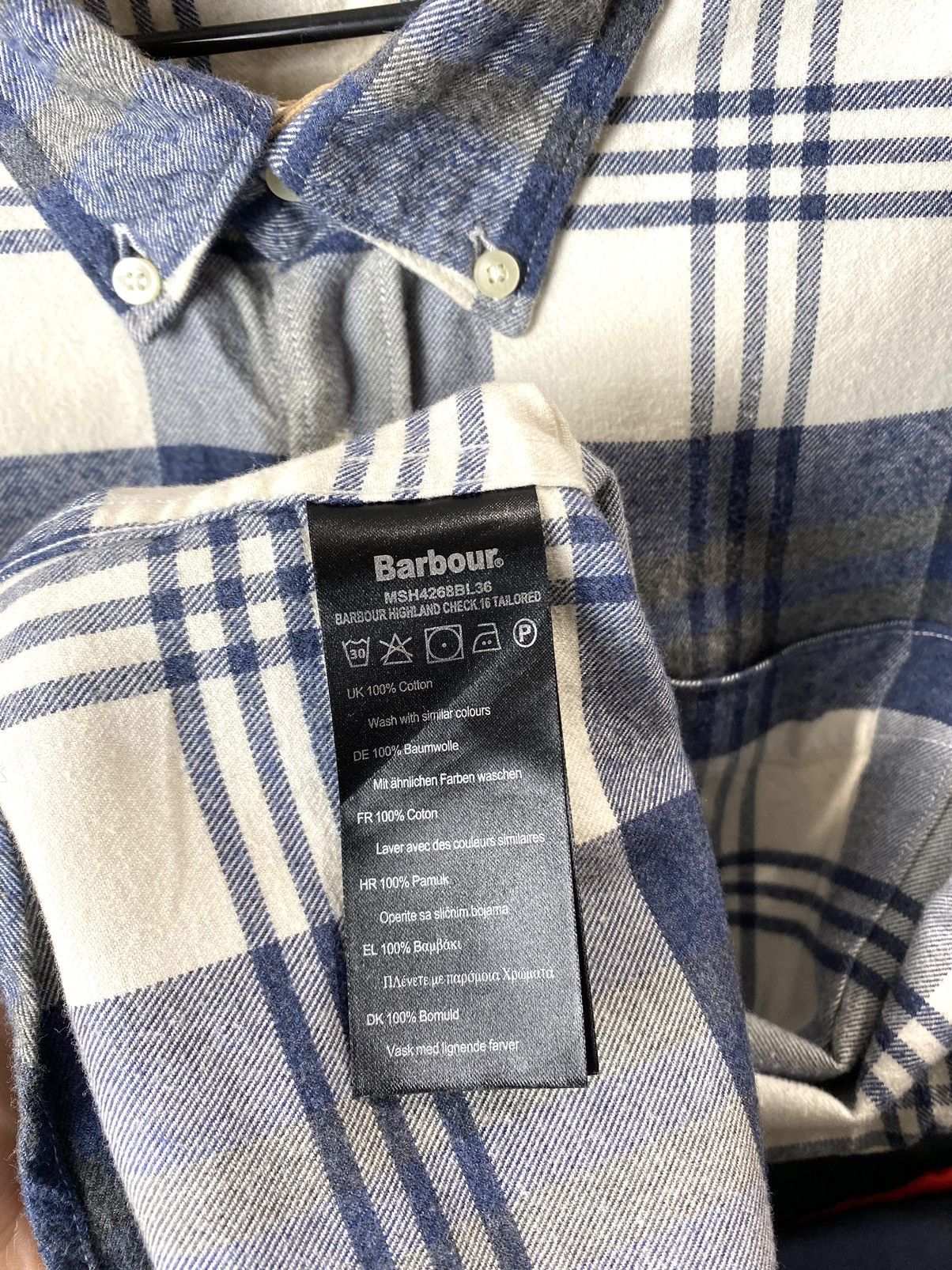Barbour Vintage Barbour Flannel Shirt Plaid Checkered Size US XL / EU 56 / 4 - 7 Thumbnail