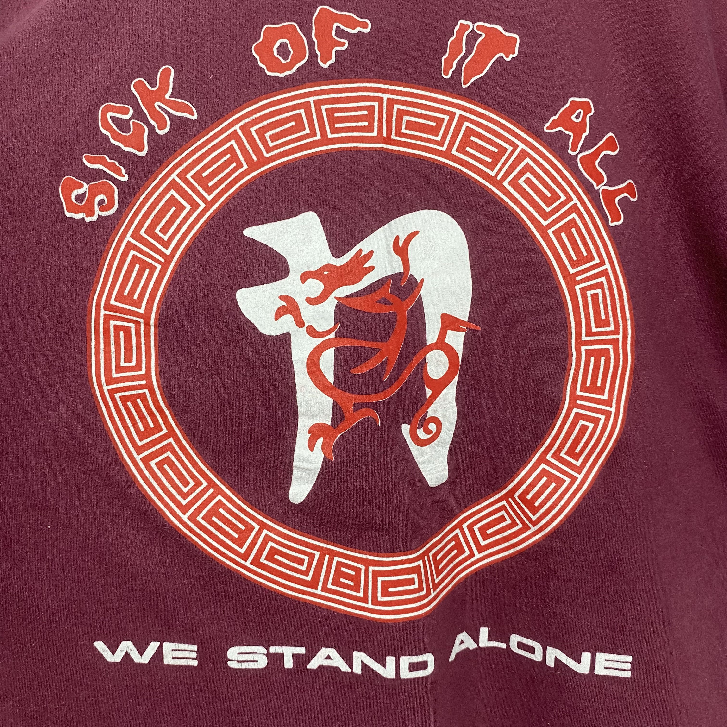 Band Tees SICK OF IT ALL We Stand Alone Vintage 90s NYHC Shirt Size US L / EU 52-54 / 3 - 5 Thumbnail