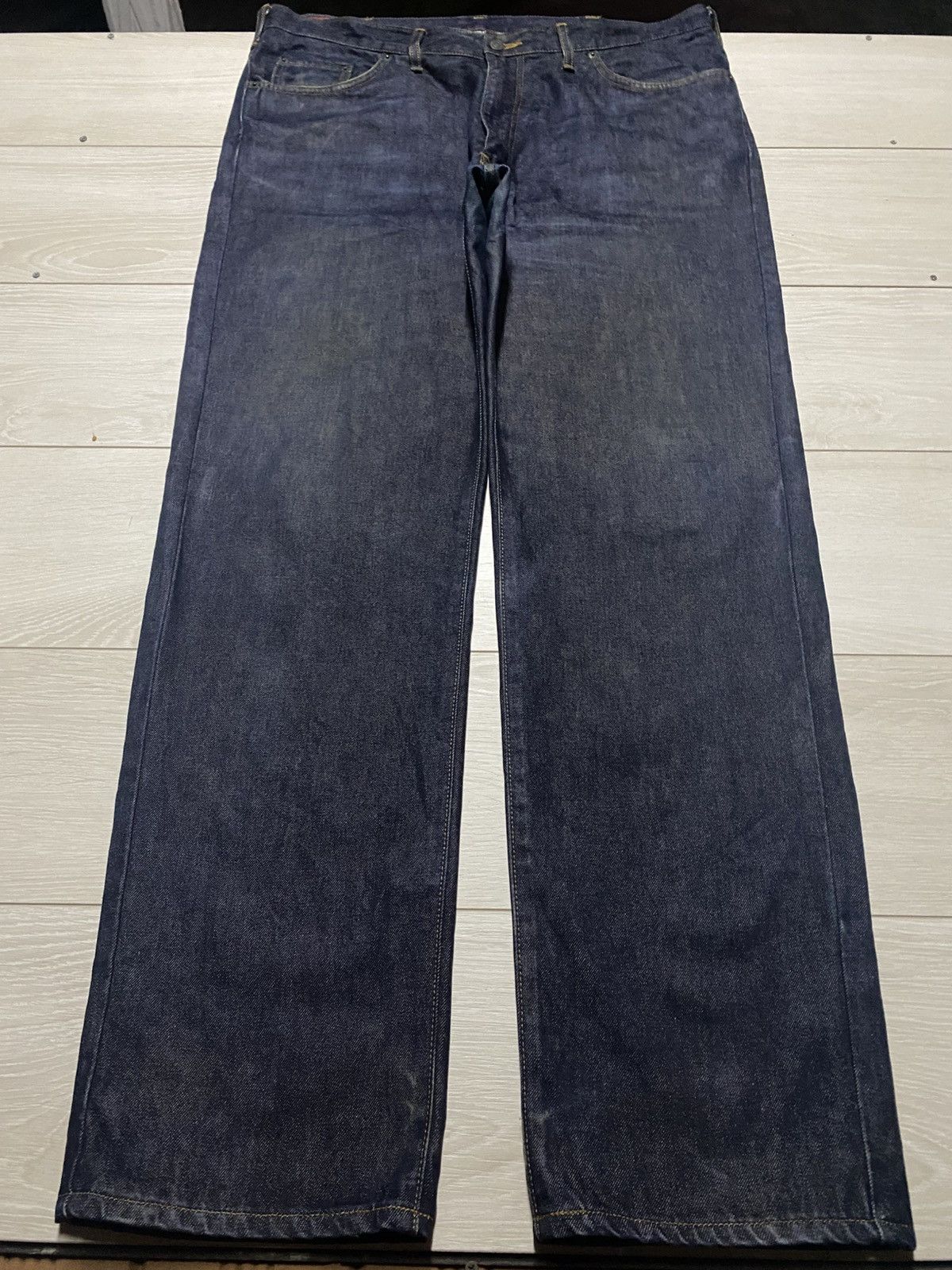 Edwin W40 Edwin Us Classic Navy Blue Distressed Jeans Size US 40 / EU 56 - 1 Thumbnail