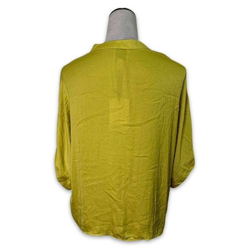 Other Industry Republic Top Button Up Short Sleeves Yellow Green M Size M / US 6-8 / IT 42-44 - 6 Thumbnail