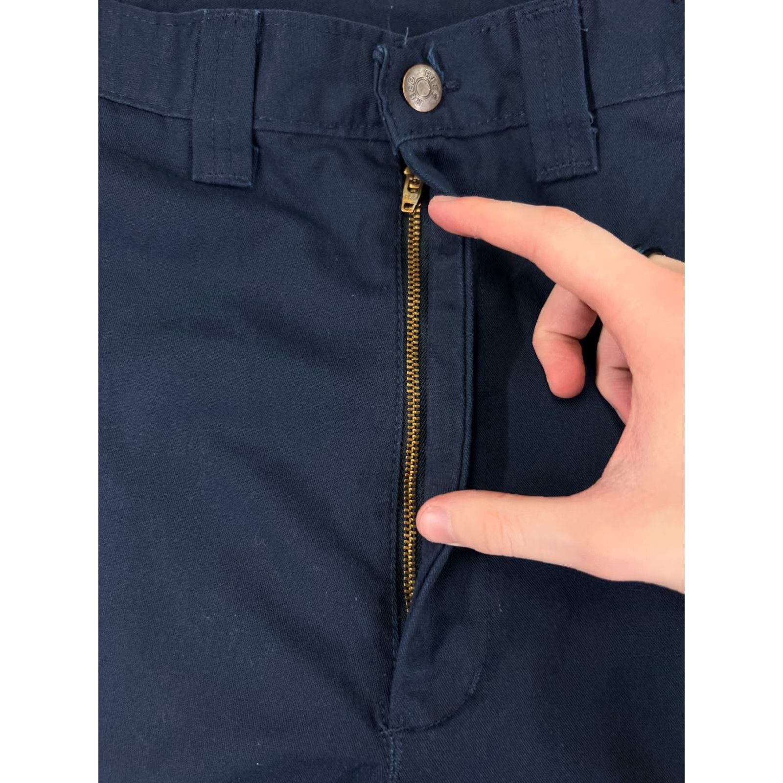 Vintage Reed Mens Blue Beige Cargo Uniform Polyester Blend Workwear Pants 36 Inseam Rise Reed Pants Mens 36 Beige Blue Cargo Workwear Trades Flex Size US 36 / EU 52 - 6 Thumbnail