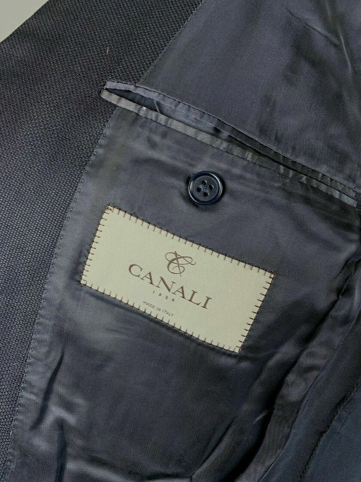 Canali Men Canali Black 2 Button Pure Wool Blazer Coat Size 54 Size 40R - 9 Thumbnail