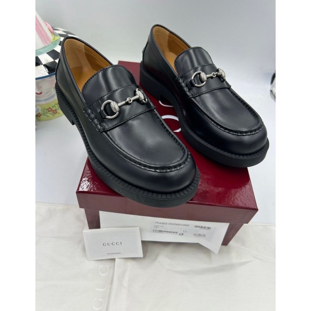 Men\'s Gucci horse bit GG embossed suede loafers size 8 fits nine US made Italy Gucci | Shoes | Mens Gucci Horse Bit Gg Embossed Suede  main image 4
