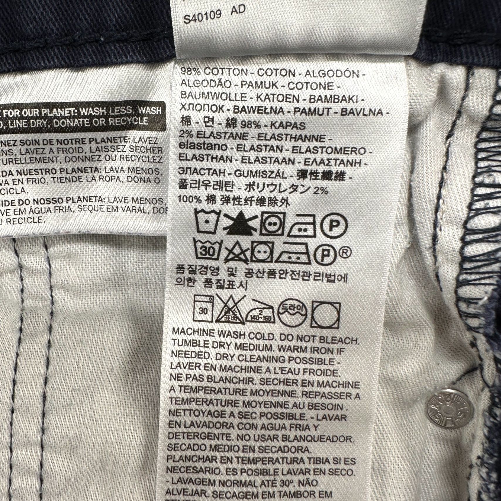 Levi's VINTAGE Levi's 502 Jeans Mens 30x30 Blue Tapered Leg Athletic Fit Dark Wash Stretch Flex Size US 30 / EU 46 - 5 Thumbnail
