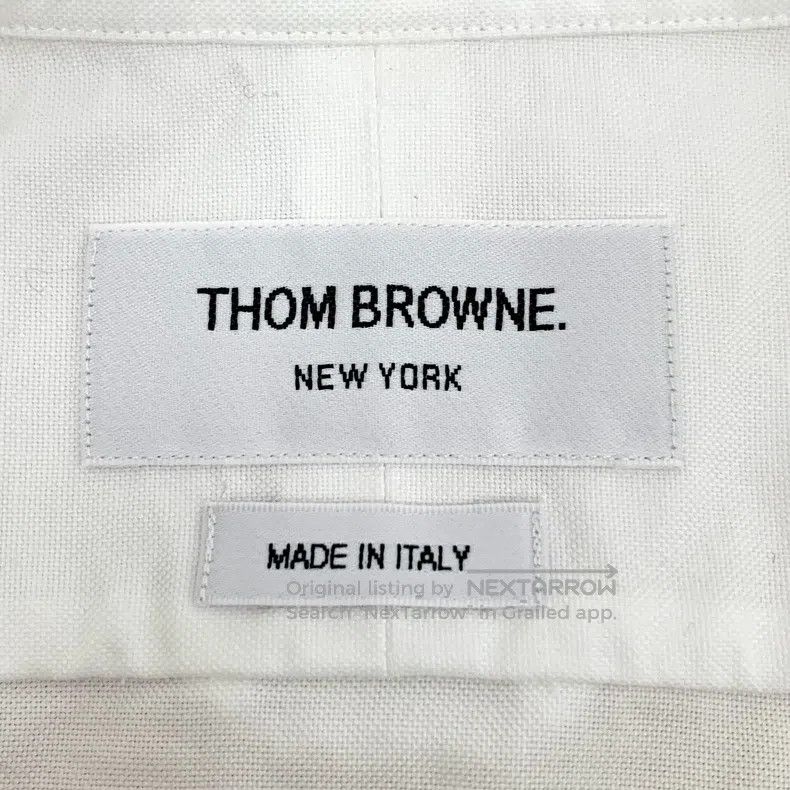 Thom Browne Thom Browne White double-breasted cotton shirt Size US M / EU 48-50 / 2 - 6 Thumbnail