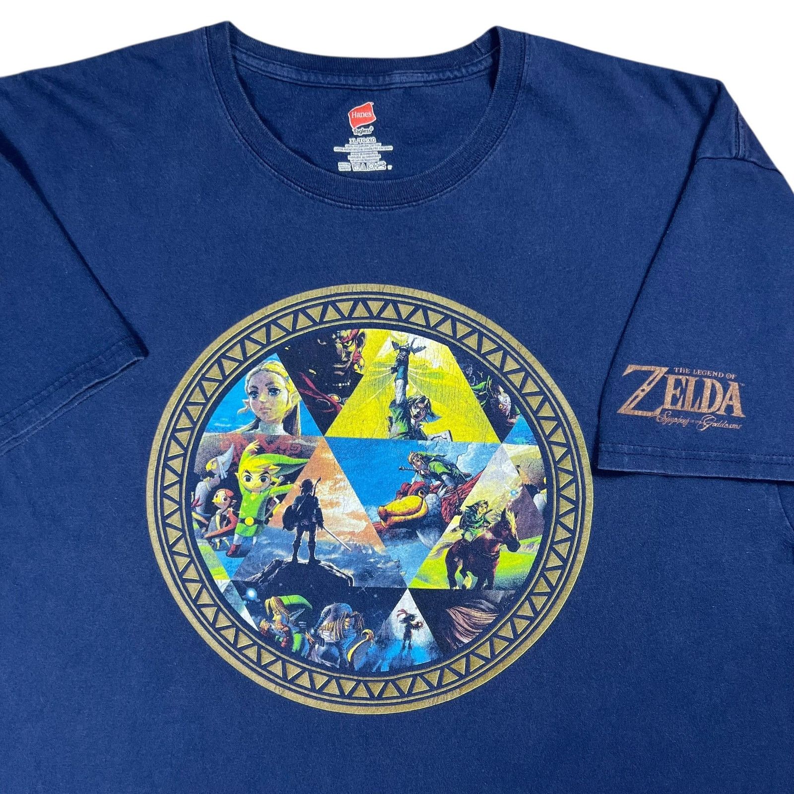 Hanes × Nintendo × Vintage Y2K Legend of Zelda Symphony of the Goddesses faded tee Size US XL / EU 56 / 4 - 2 Thumbnail