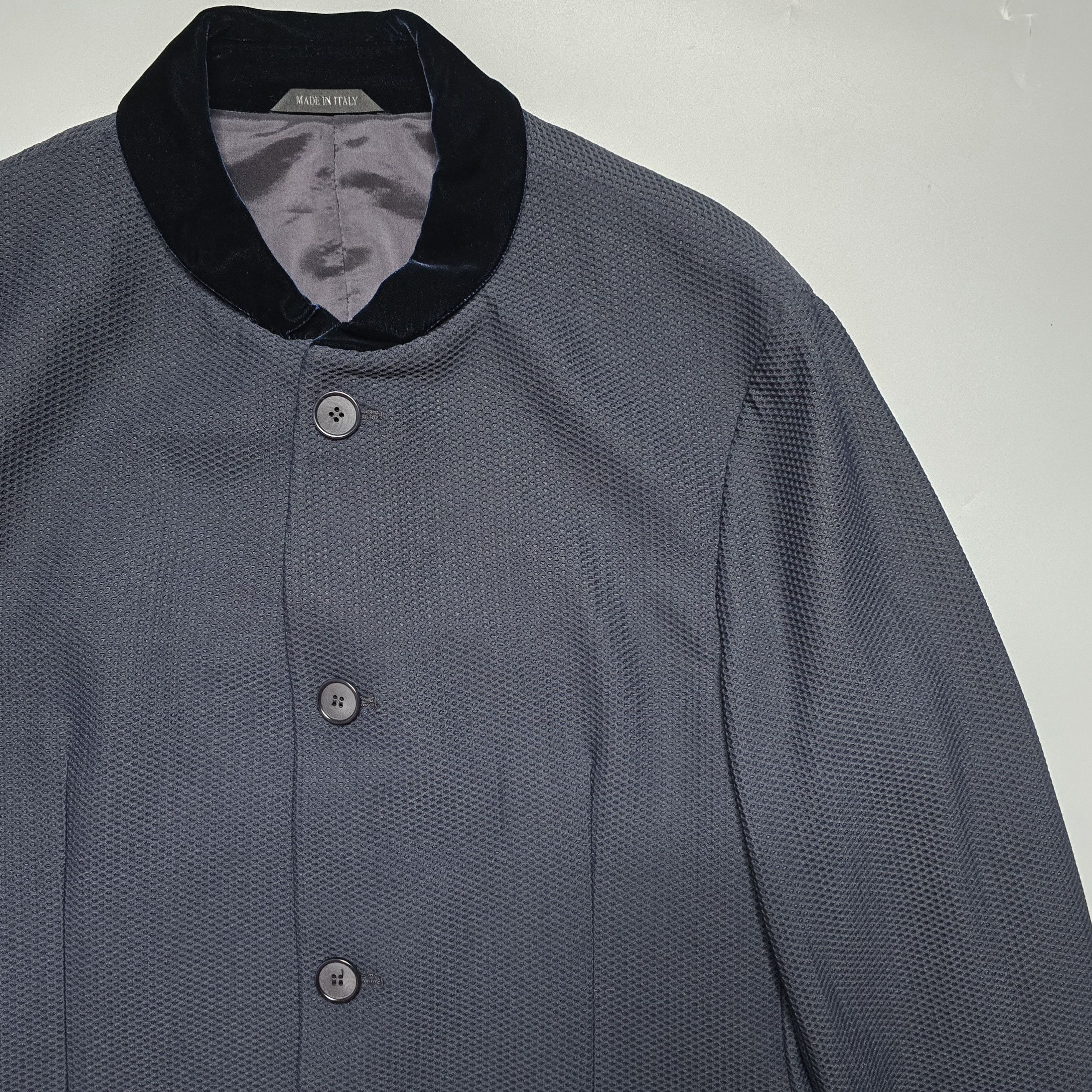 Giorgio Armani Giorgio Armani - Stand Collar Jacket - Navy Size US M / EU 48-50 / 2 - 4 Thumbnail