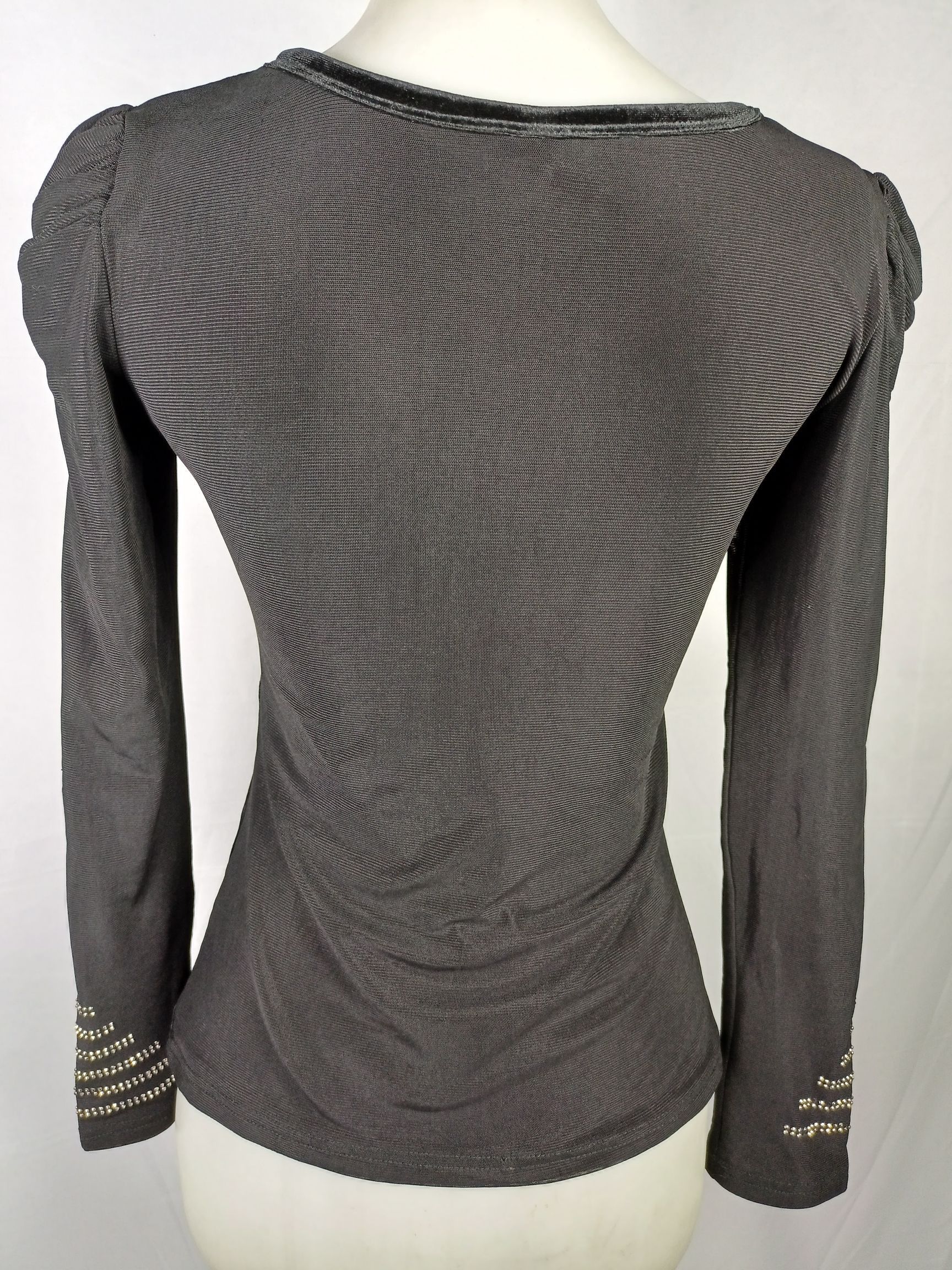 Vintage Women's Velvet Long Sleeve Shirt Size S / US 4 / IT 40 - 14 Thumbnail