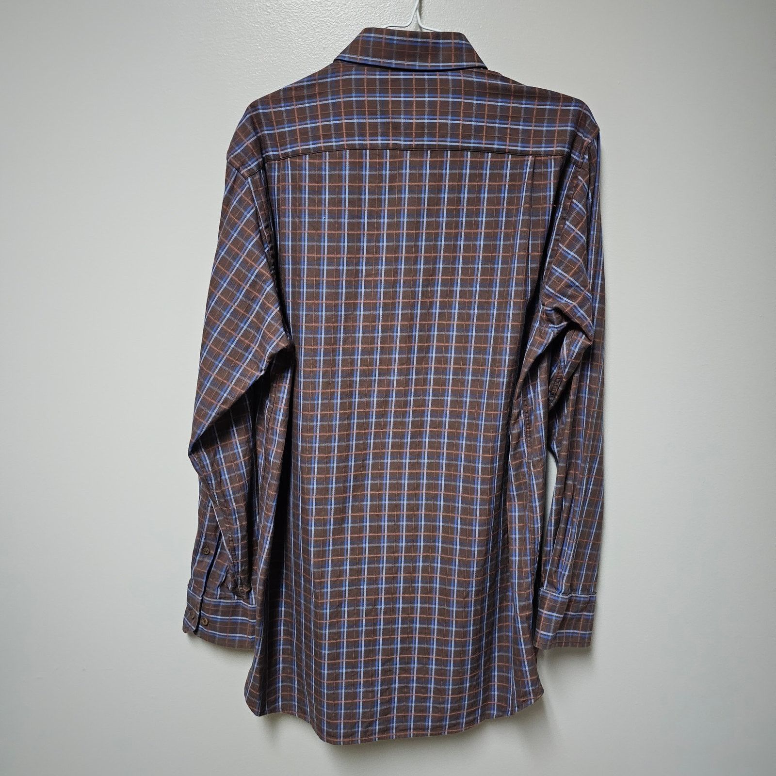 Born Born Brown Plaid Button Down Men's Shirt 100% Cotton Medium Size US M / EU 48-50 / 2 - 3 Thumbnail