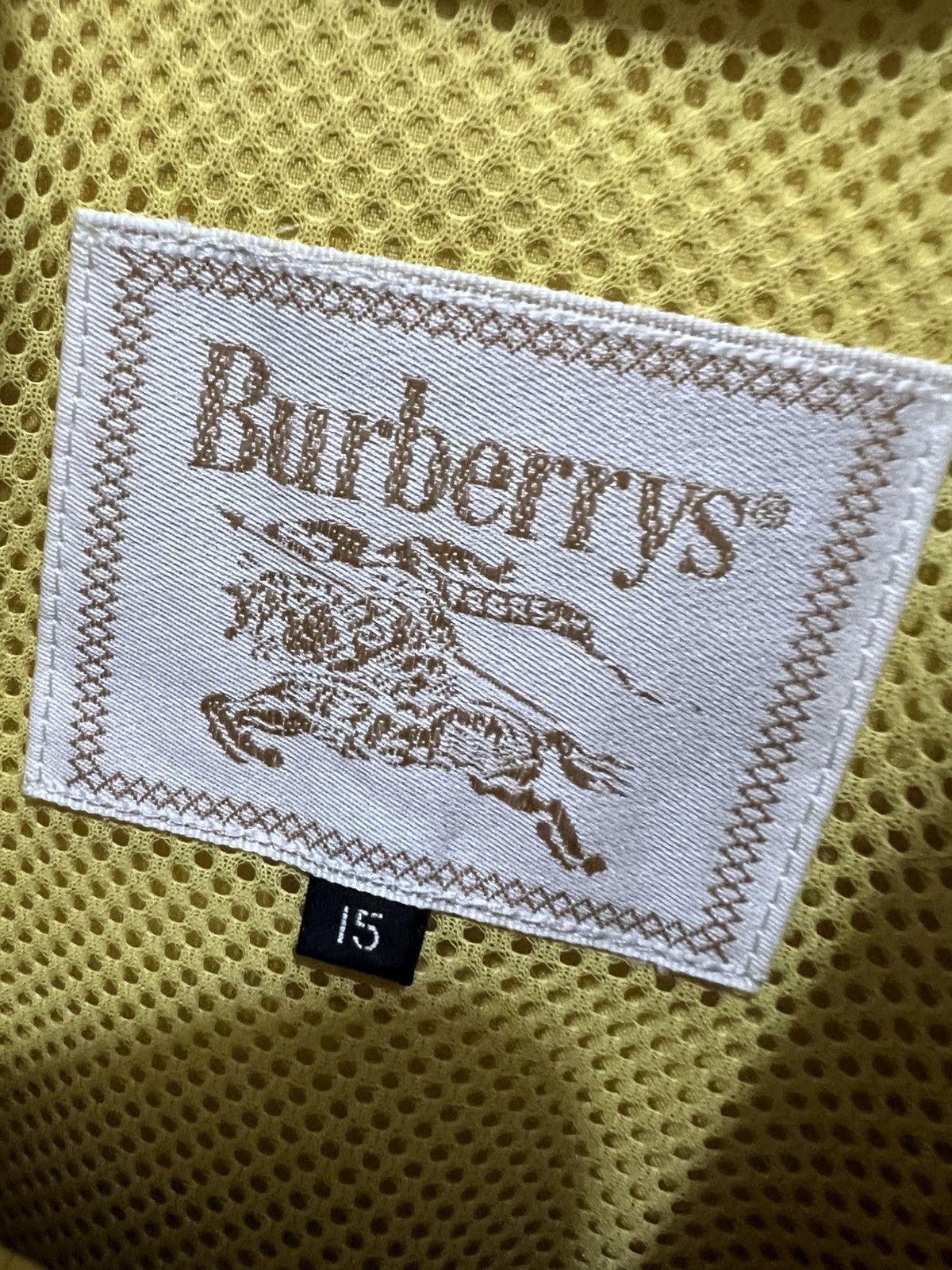 Burberry × Burberry Prorsum × Vintage Vintage 90s Burberrys Lightweight Coat Yellow Size US M / EU 48-50 / 2 - 9 Thumbnail