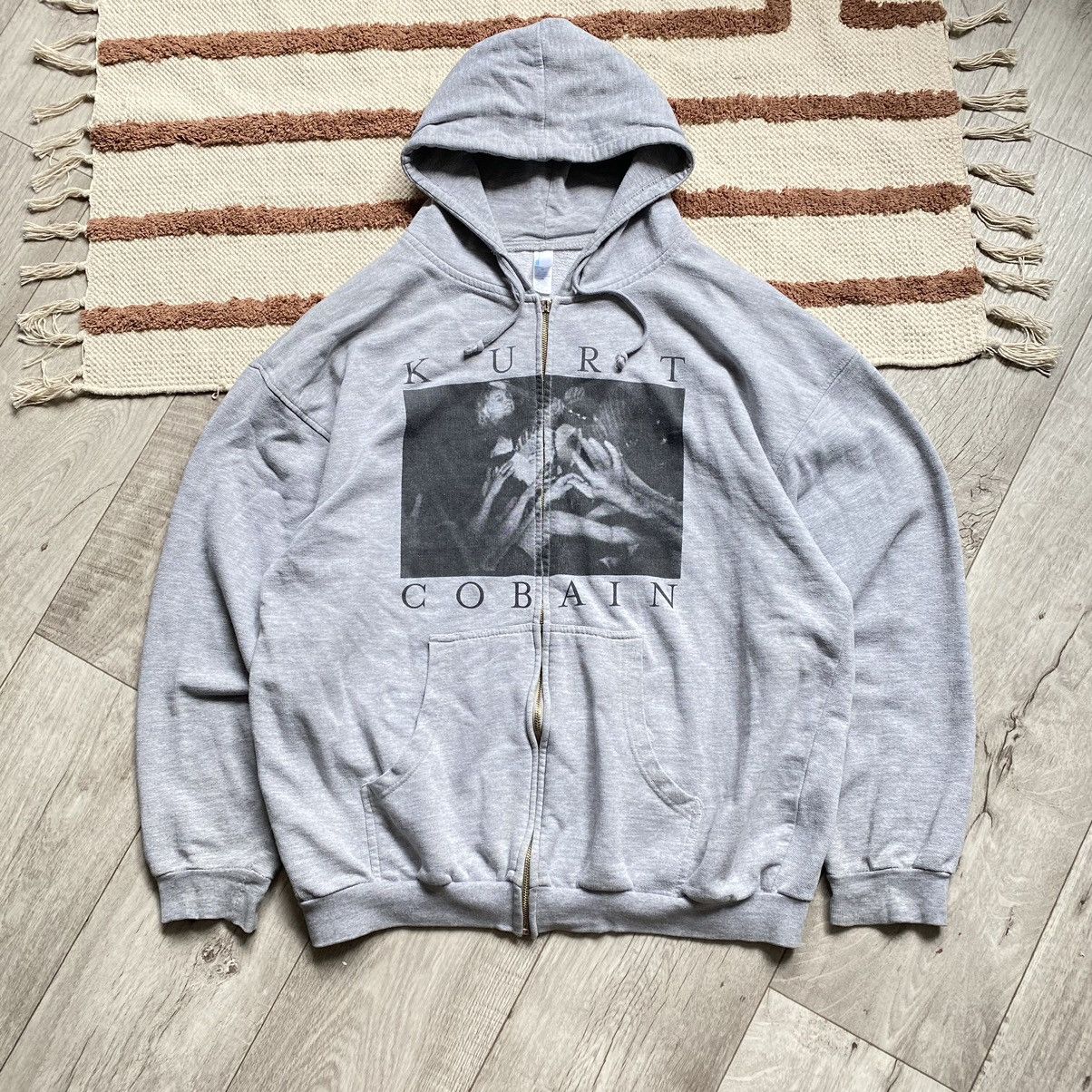 Band Tees VINTAGE NIRVANA KURT COBAIN BOXY ZIP HOODIE Size US XL / EU 56 / 4 - 1 Thumbnail