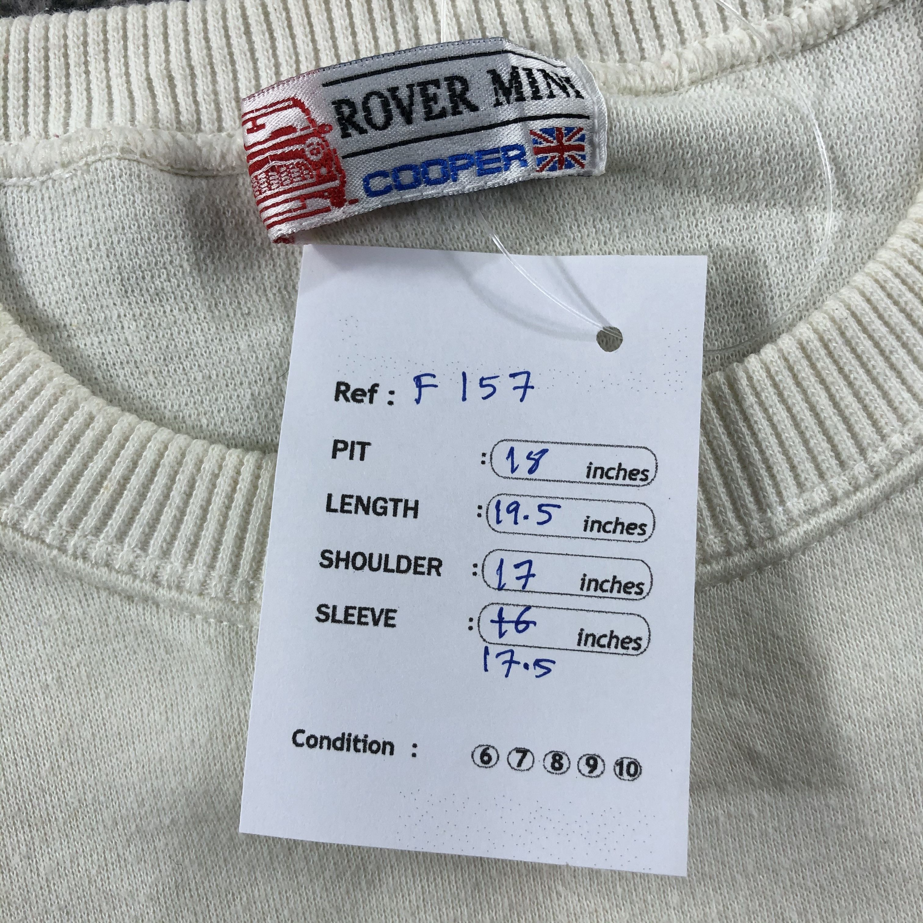 Vintage Vintage Rover Mini Cooper Jumper Sweatshirt F157 Size US XS / EU 42 / 0 - 8 Thumbnail