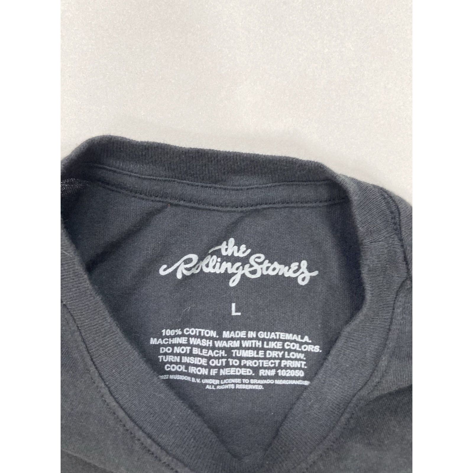 Vintage VINTAGE The Rolling Stones 1975 US Tour Graphic T-shirt Women Large Black Band Music Shirt Size L / US 10 / IT 46 - 4 Thumbnail