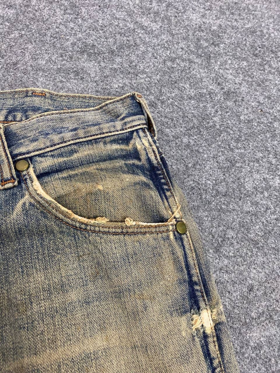 Wrangler vintage wrangler rusty distressed denim nice design Size US 32 / EU 48 - 13 Thumbnail