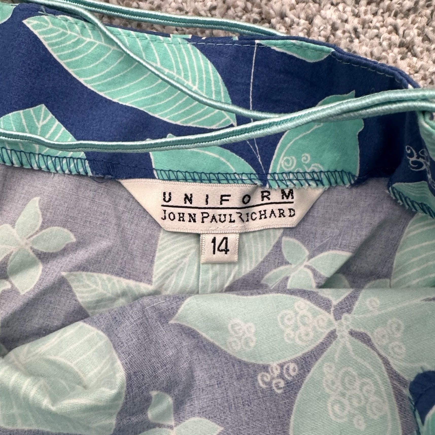 Vintage VINTAGE 90s Skirt Sz 14 Tropical Hawaiian Floral Coastal Beachy Cottagecore USA Size 36" / US 14 / IT 50 - 7 Thumbnail