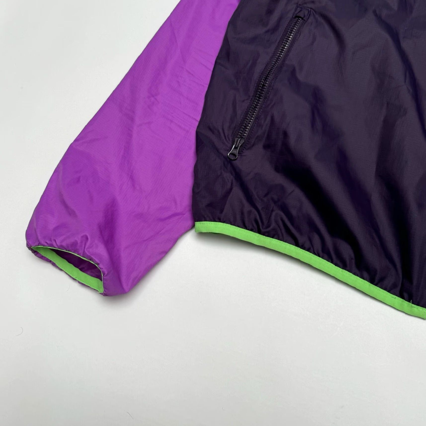 Nike VINTAGE 90s Nike Jacket Mens Large Rip Stop Lightweight Purple Grey Tab Track Jacket Sportswear Nylon Zip Activewear 90s Mens Size US L / EU 52-54 / 3 - 3 Thumbnail