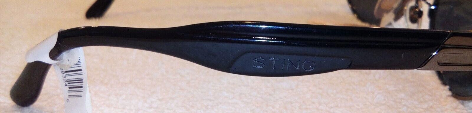 Designer STING Vintage Sunglasses Black Frame Retro Size ONE SIZE - 2 Thumbnail