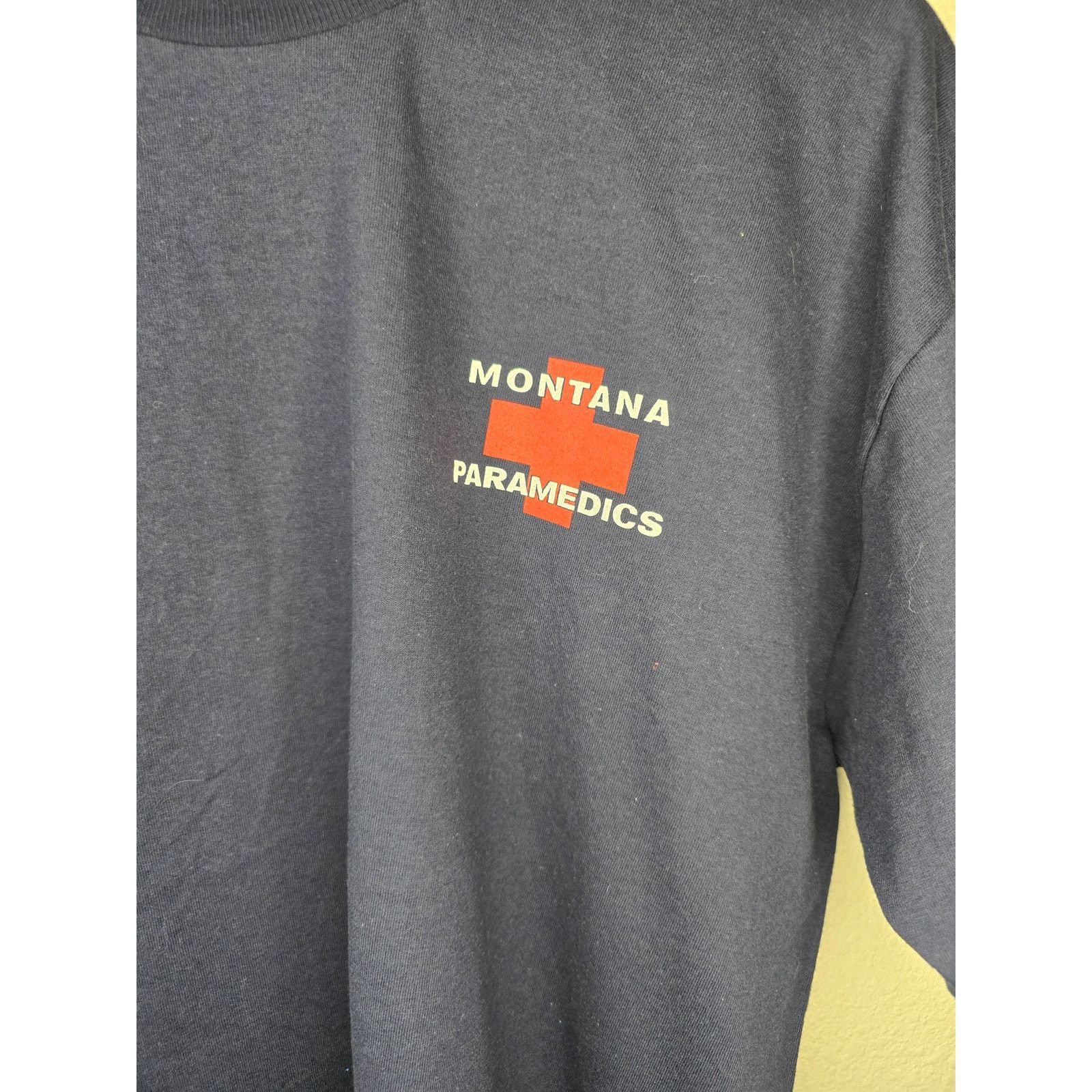Jerzees × Vintage Vintage Paramedics EMT Shirt Montana Blue L Humor Tee Size US L / EU 52-54 / 3 - 5 Thumbnail