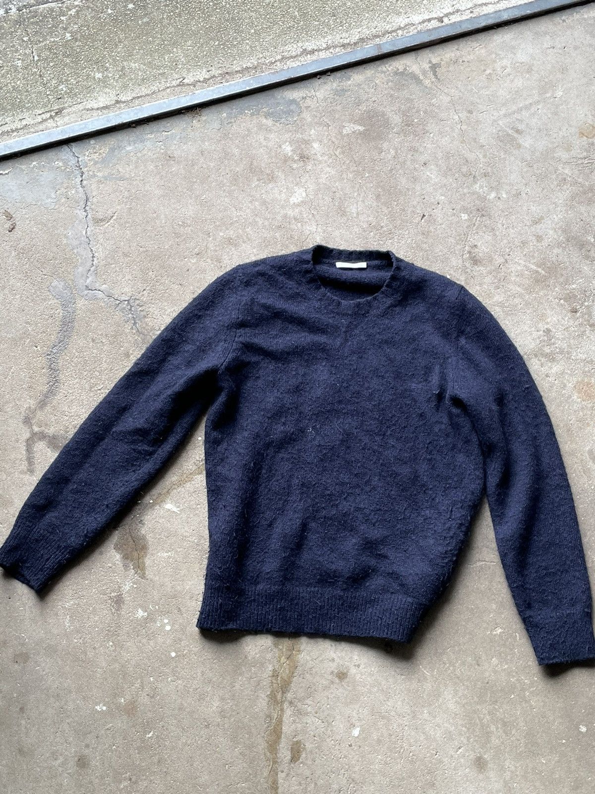 image of Helmut Lang Alpaca Wool Sweater in Navy, Men's (Size Medium)