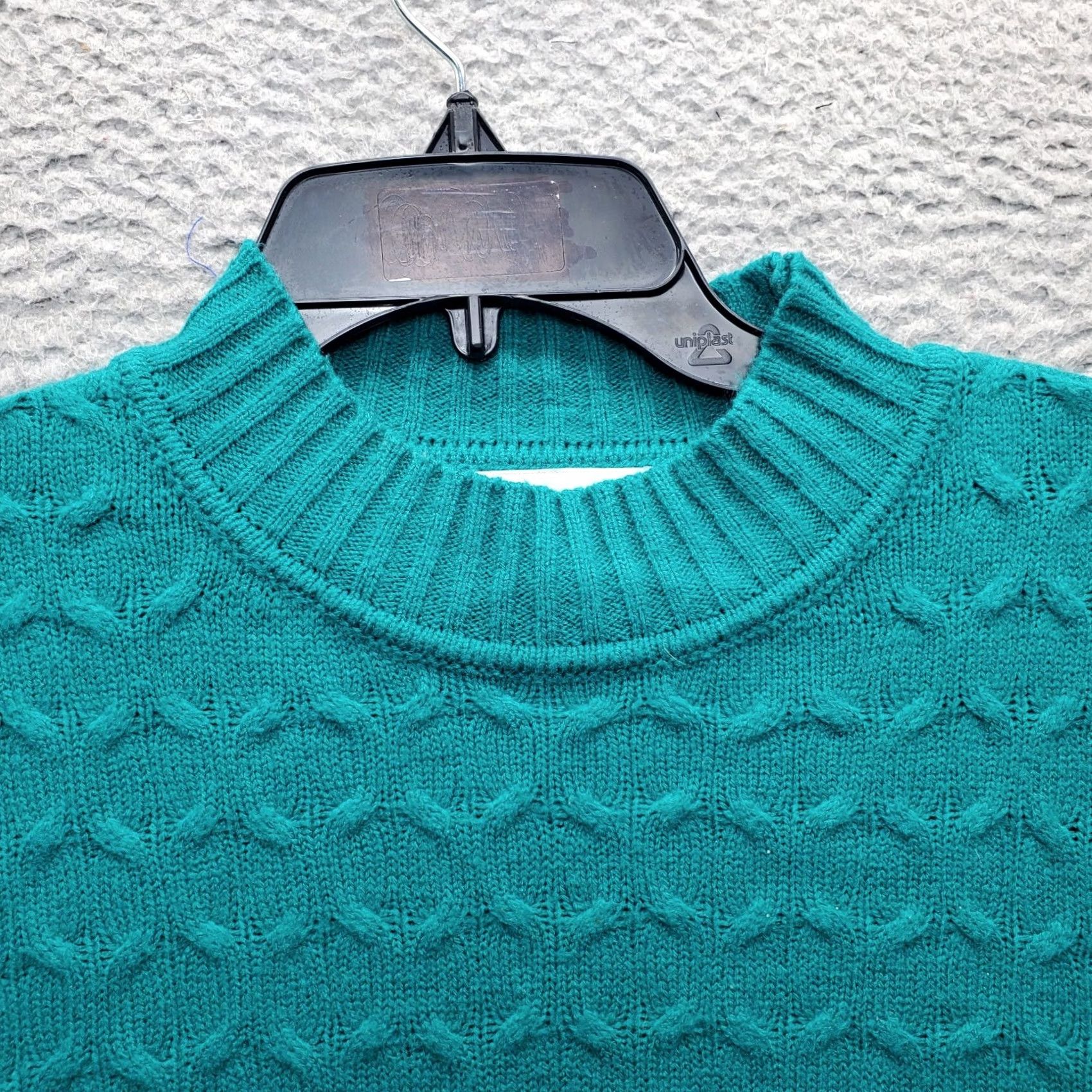 Vintage Sag Harbor Womens Large Green Knit Raglan Sleeve Crew Neck Pullover Sweater Size L / US 10 / IT 46 - 7 Thumbnail