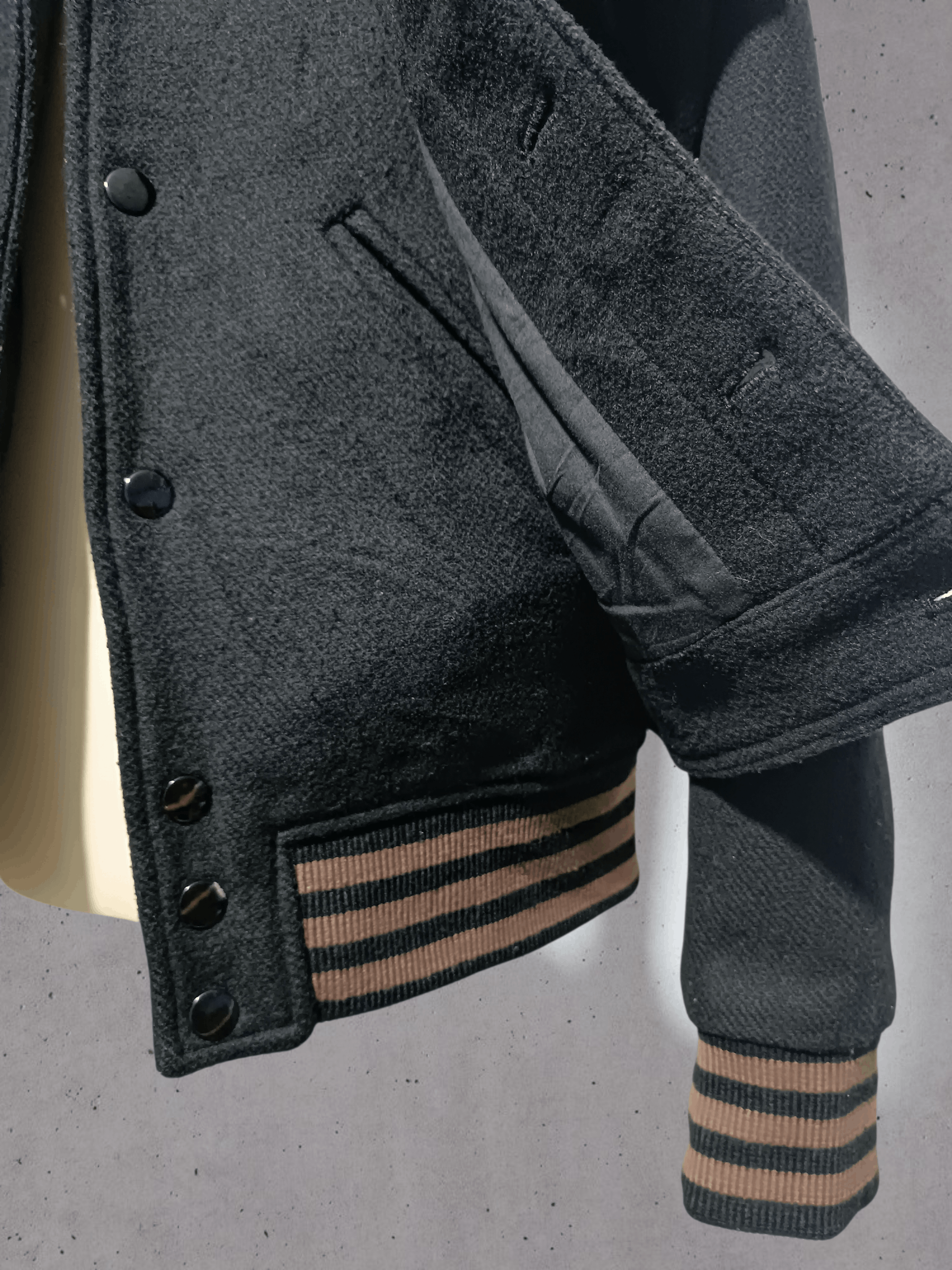 Japanese Brand Varsity Trucker Double Layer Wool Jacket Size US M / EU 48-50 / 2 - 5 Thumbnail