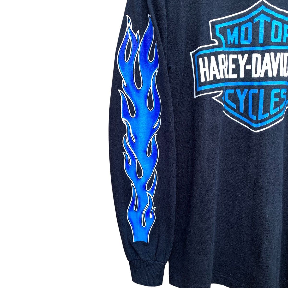Harley Davidson × Vintage Vintage harley davidson flame rare longsleeve Size US M / EU 48-50 / 2 - 4 Thumbnail