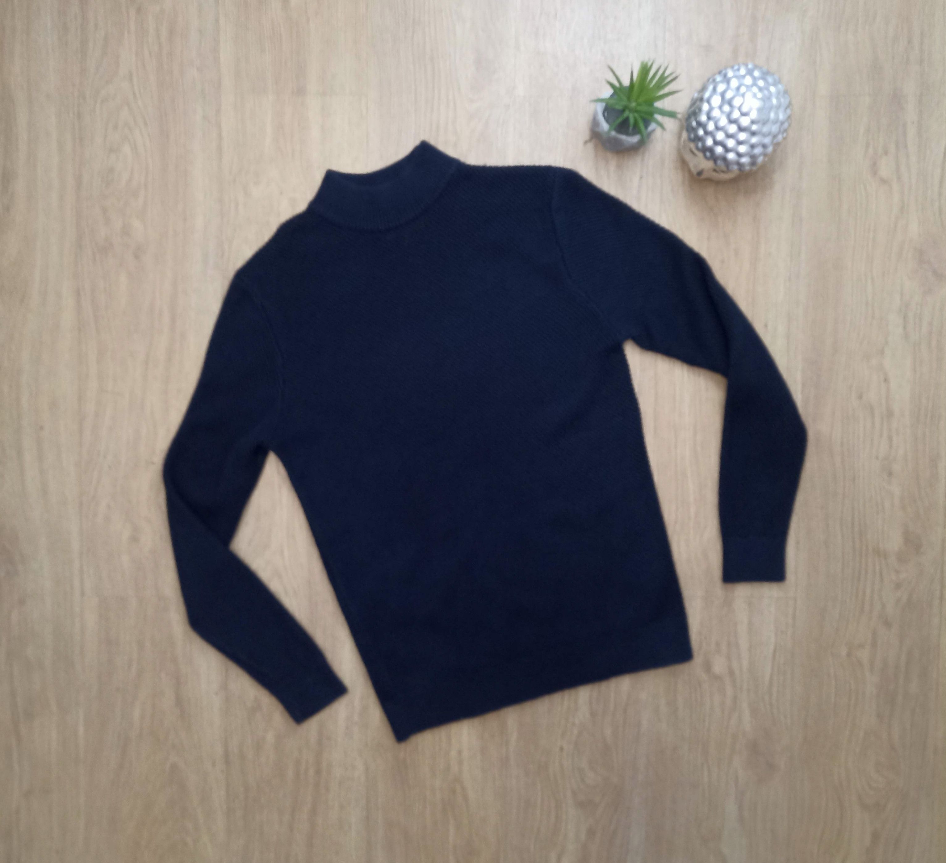 Hardy Amies Hardy Amies navy sweater with alpaka M man Size US M / EU 48-50 / 2 - 1 Thumbnail
