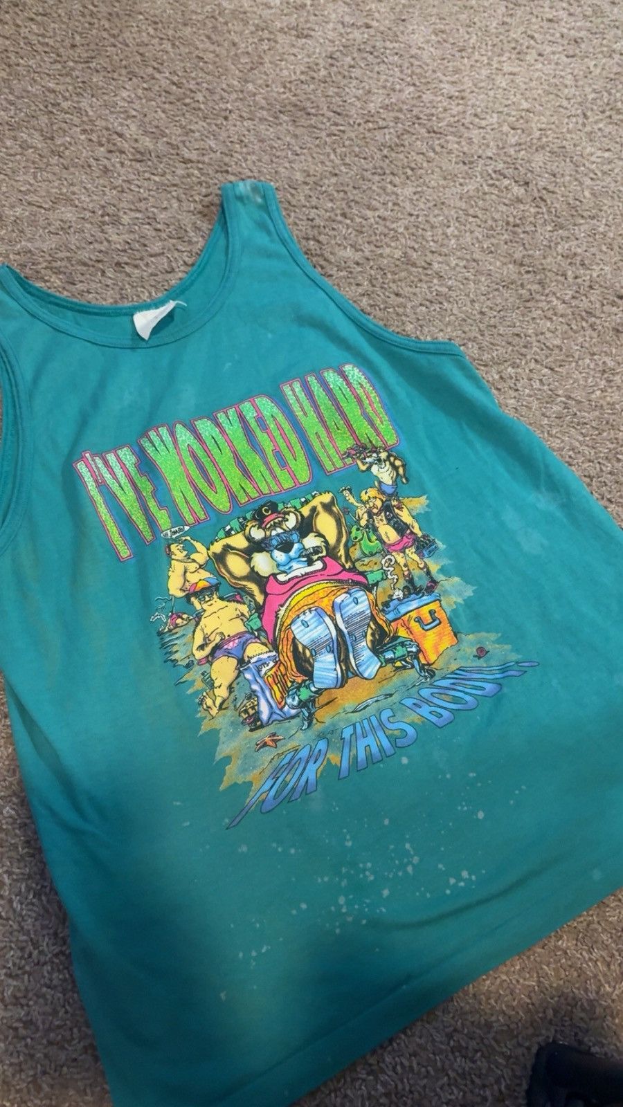 Vintage 90s Tank Top Size US L / EU 52-54 / 3 - 2 Thumbnail