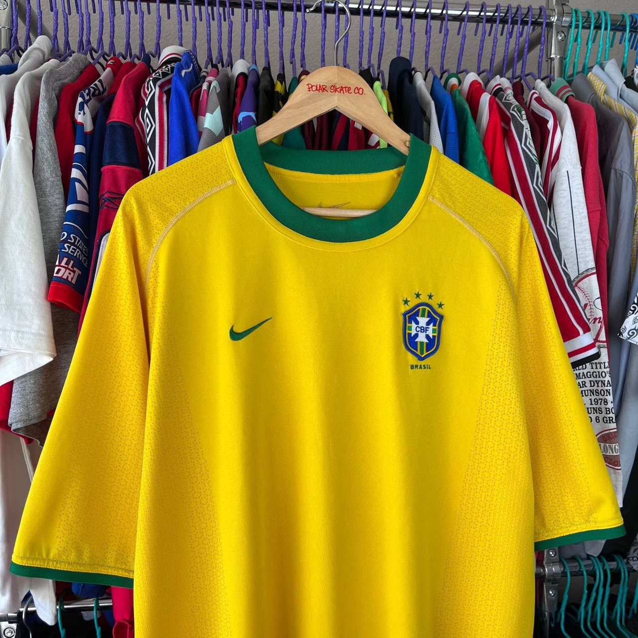 Other Nike Brasil 2000/2002 National Team Football Soccer Jersey Size US XL / EU 56 / 4 - 1 Thumbnail