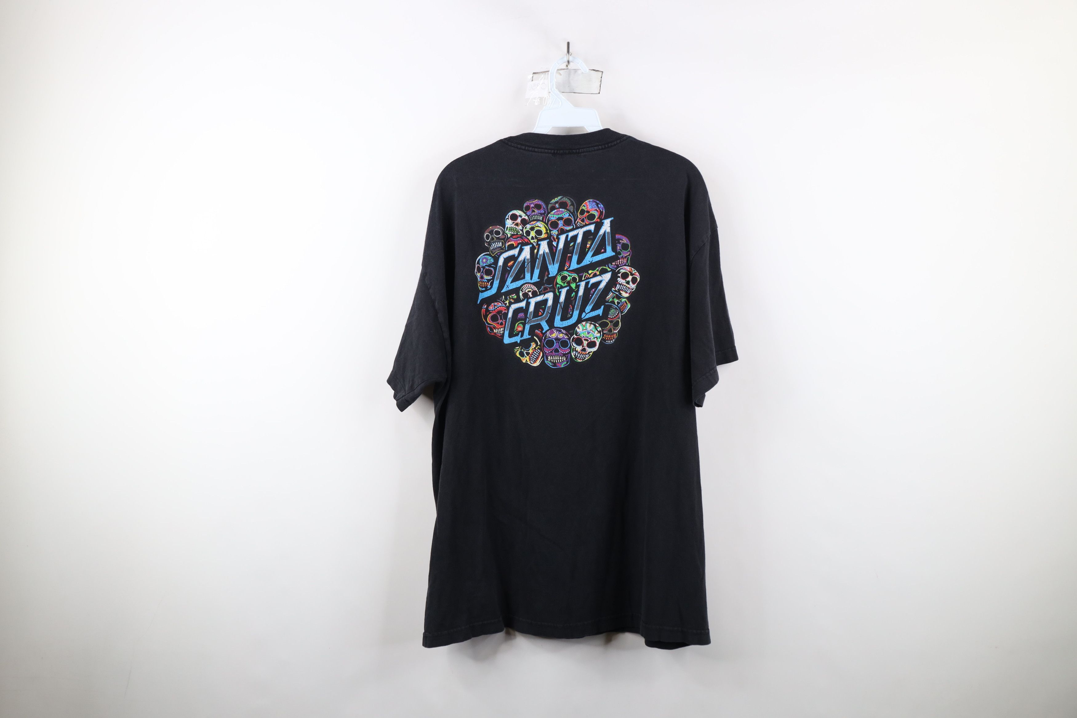 Santa Cruz Skateboards × Vintage Vintage Y2K Santa Cruz Skateboards Spell Sugar Skull T-Shirt Size US XL / EU 56 / 4 - 13 Thumbnail