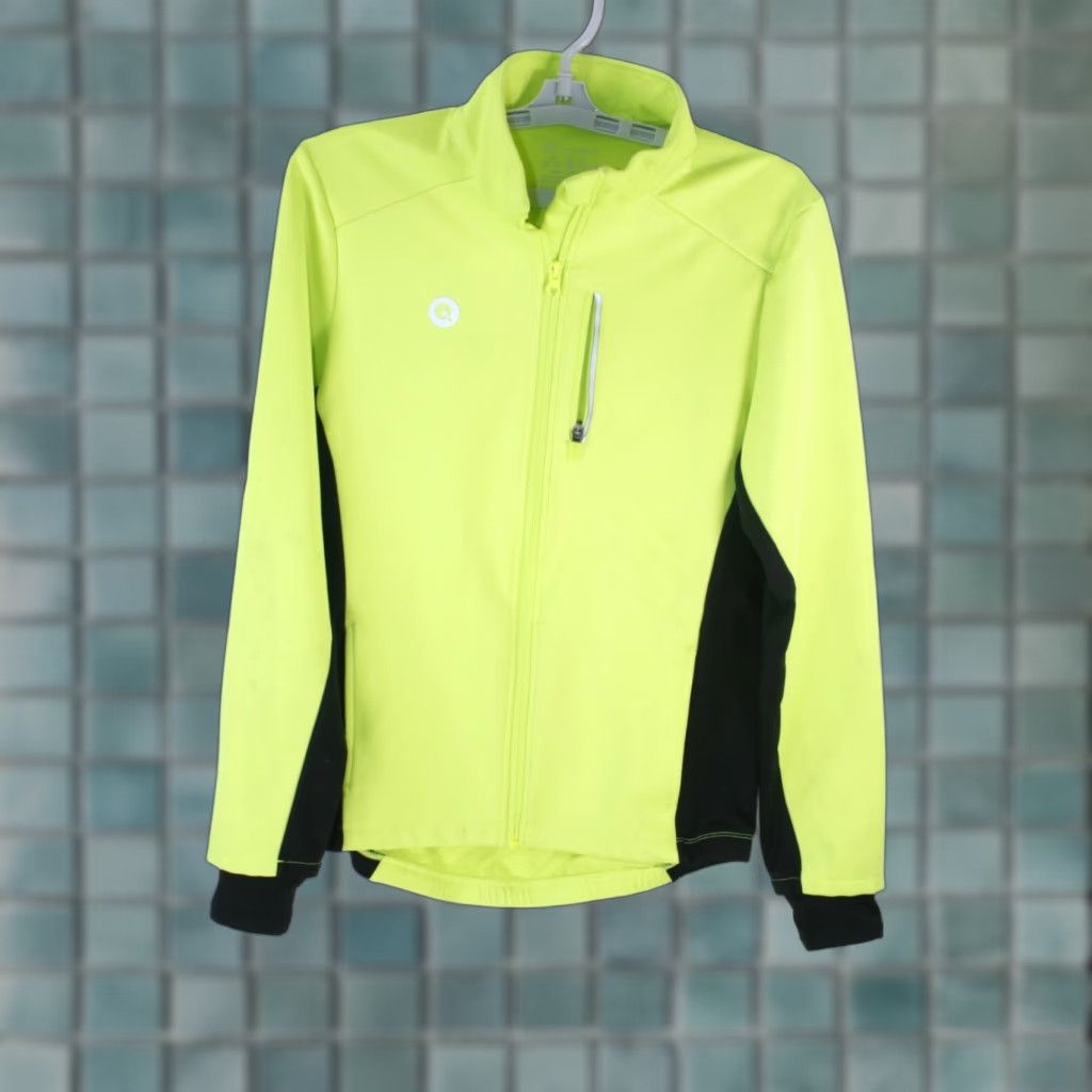 Vintage Przewalski Womens Thermal Windproof Solid Green Zipper Jacket Small Size S / US 4 / IT 40 - 1 Thumbnail