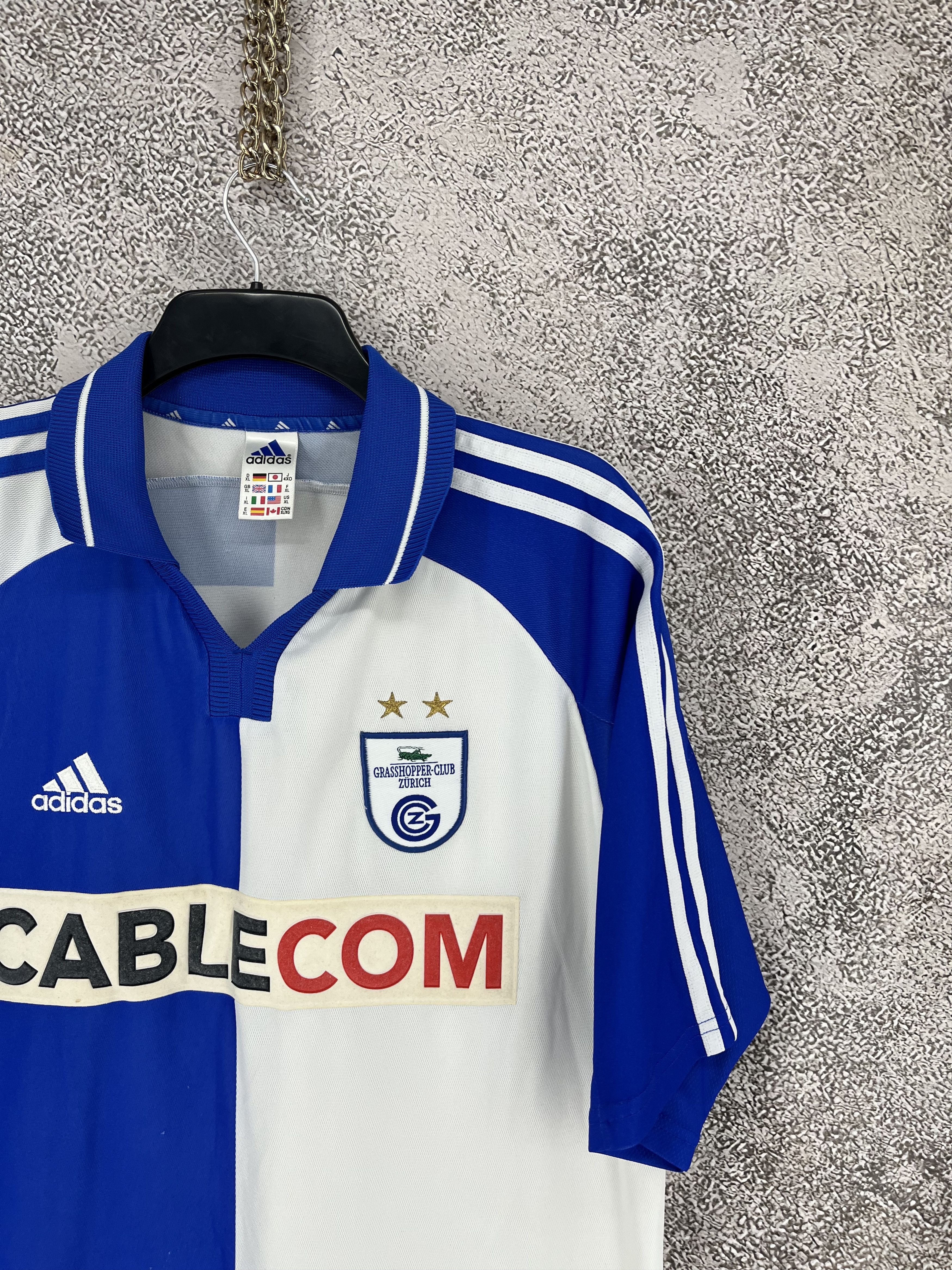 Adidas GRASSHOPPER 2001 2002 HOME SHIRT JERSEY ADIDAS Size US XL / EU 56 / 4 - 5 Thumbnail