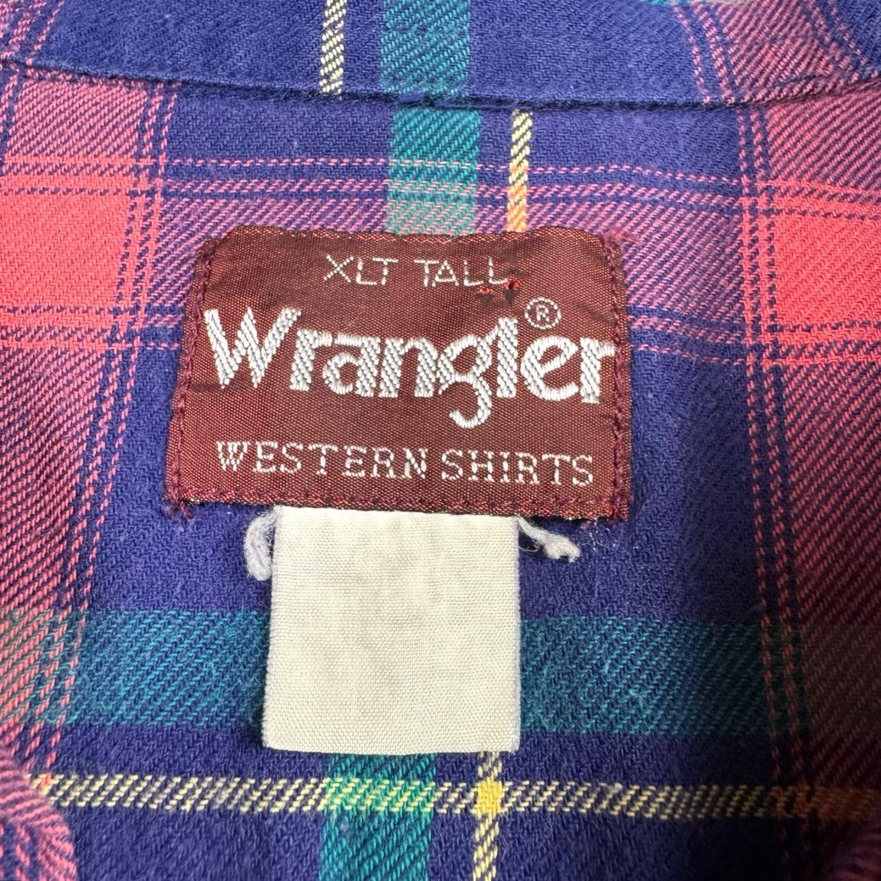 Wrangler VINTAGE Wrangler Pearl Snap Flannel Shirt Womens XL Western Plaid Cowgirl Size XL / US 12-14 / IT 48-50 - 4 Thumbnail