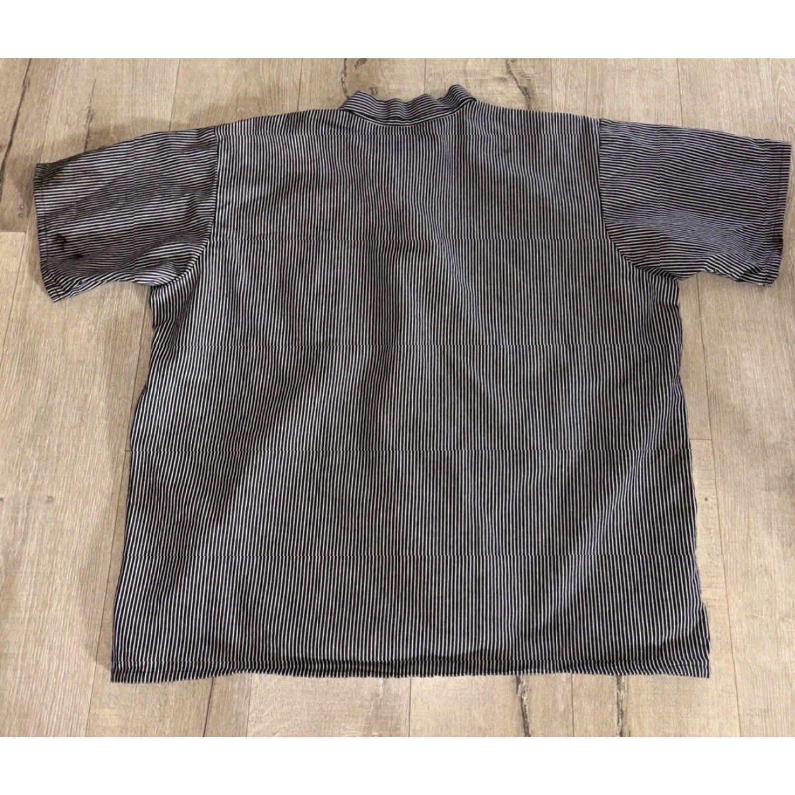 Ben Davis Ben Davis Shirt Men’s 3XL Short Sleeve Black Striped 1/2 Zipper Size US XXL / EU 58 / 5 - 3 Thumbnail