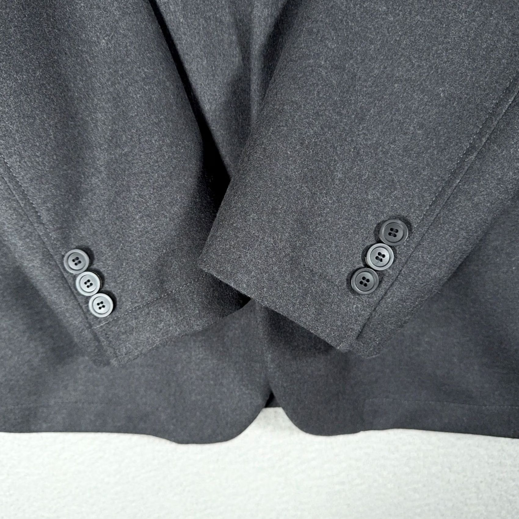 Emporio Armani Emporio Armani Blazer Men Wool Shawl Lapel Matt Line Two-Button 54 Gray US 44 Formal Business Wedding Tuxedo Jacket Size 44R - 7 Thumbnail