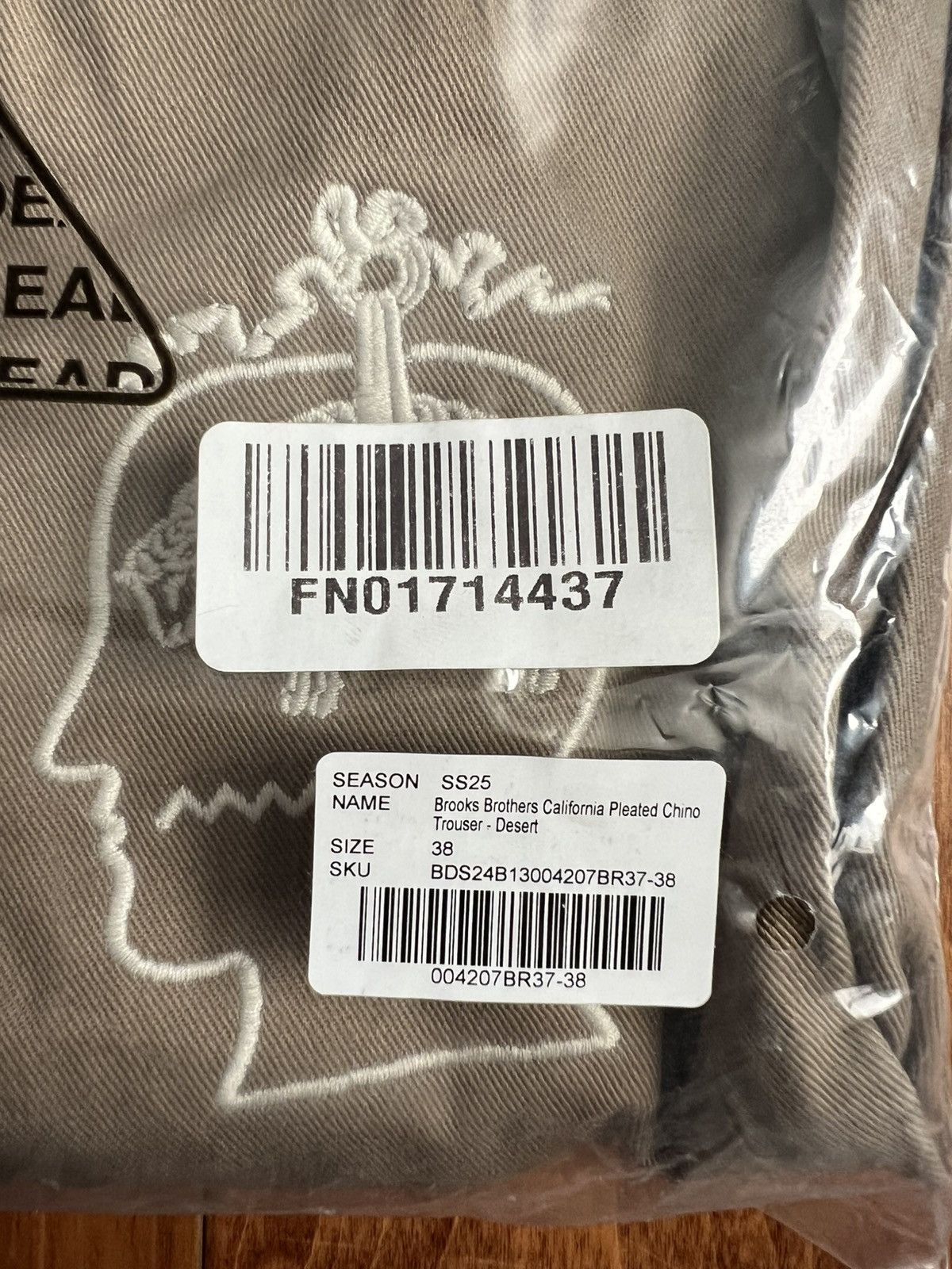 Brain Dead Brain Dead x Brooks Brothers CA Pleated Chino Trouser 38 Size US 38 / EU 54 - 5 Thumbnail