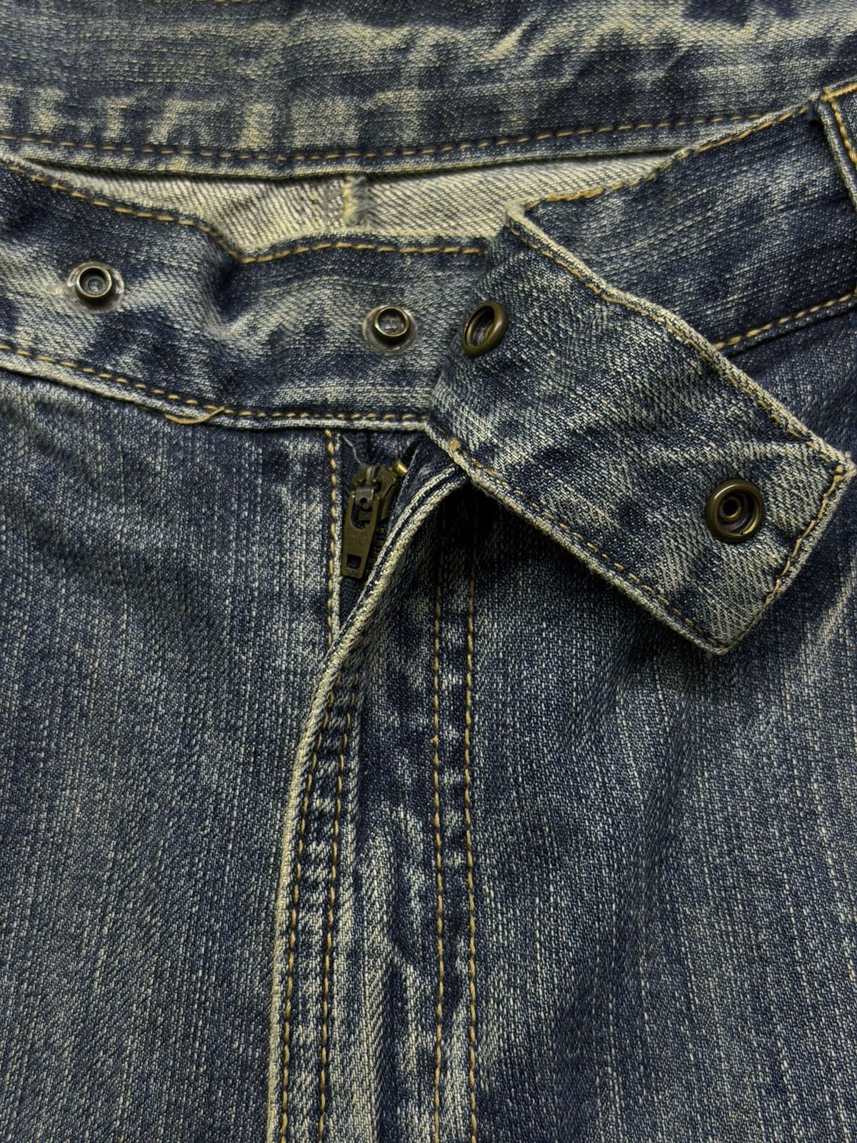 Japanese Brand Vintage Mysty Woman Y2K Japanese Cargo Panel Denim Jeans W32 Size 32" / US 10 / IT 46 - 9 Thumbnail
