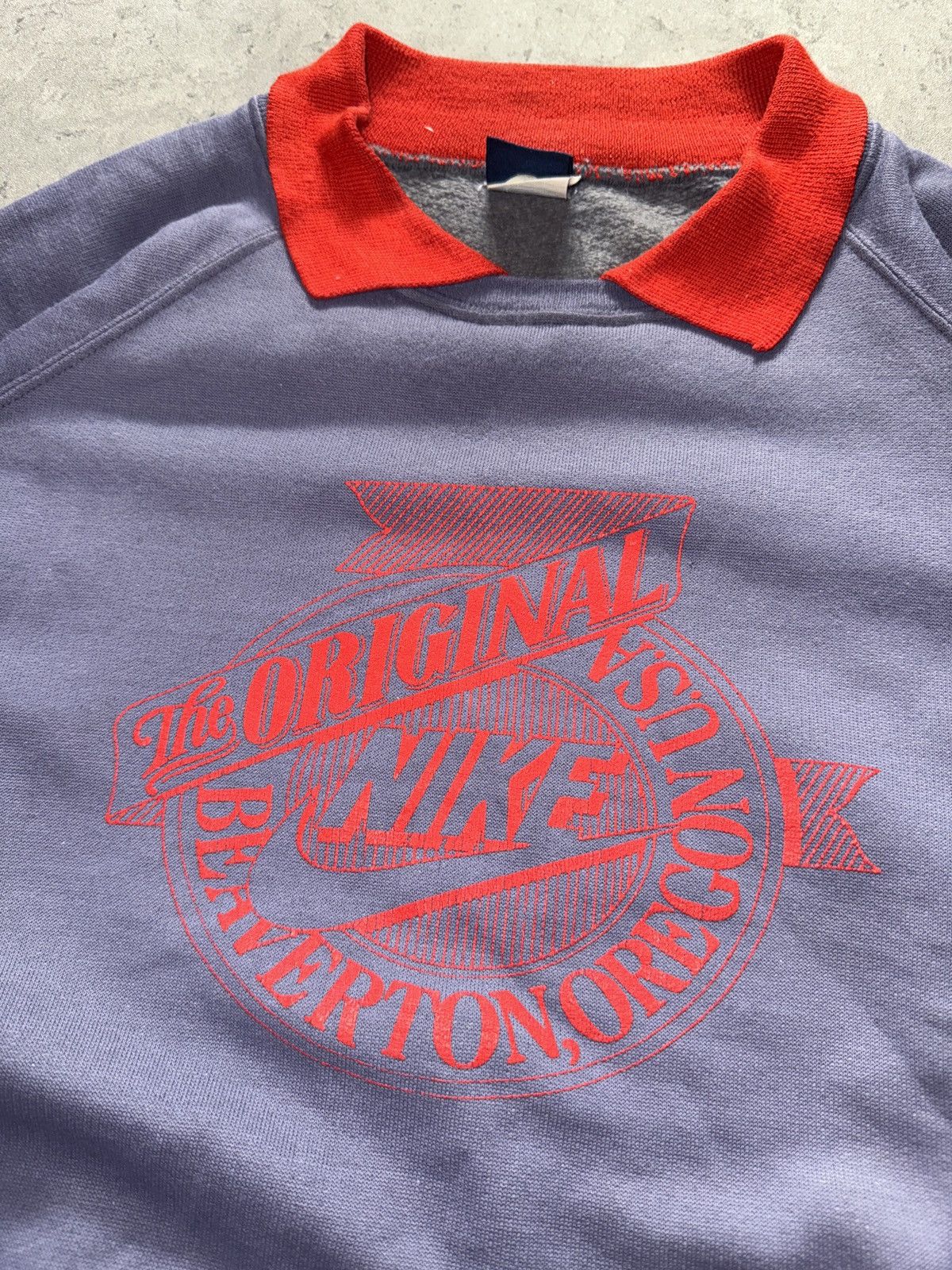 Nike × Vintage Vintage 80’s NIKE Oregon USA Polo Sweatshirt Logo Size US M / EU 48-50 / 2 - 2 Thumbnail