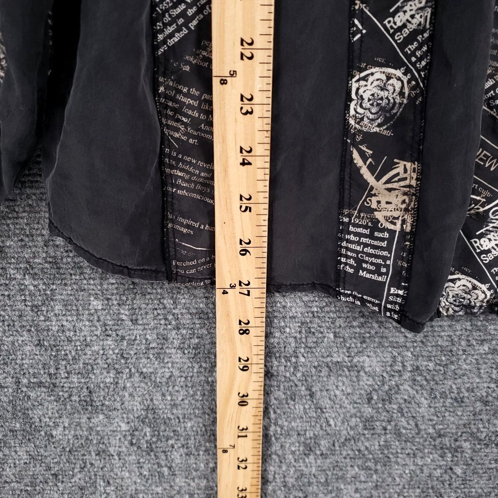 Vintage Chicos Shirt Womens M Medium Black Long Sleeve Silk Collared Button Up Size M / US 6-8 / IT 42-44 - 5 Thumbnail
